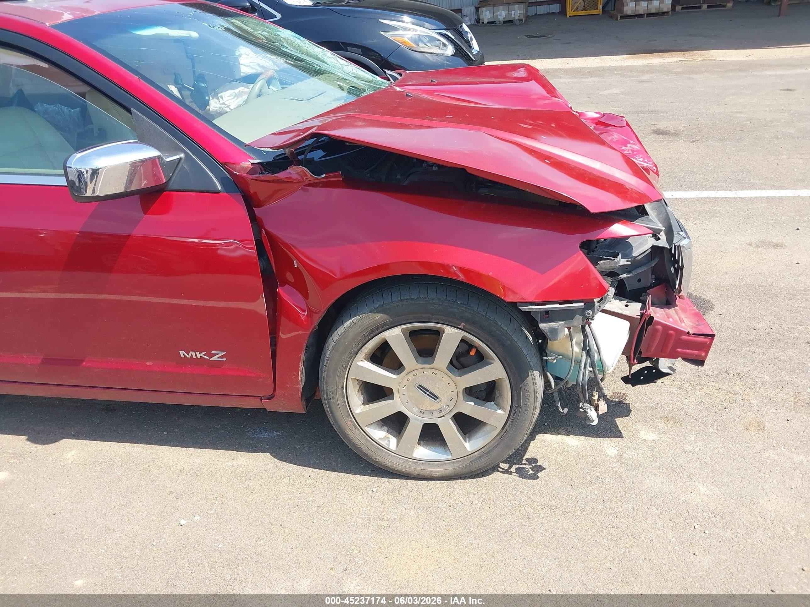 2008 Lincoln Mkz   Красный vin: 3LNHM26T38R665003