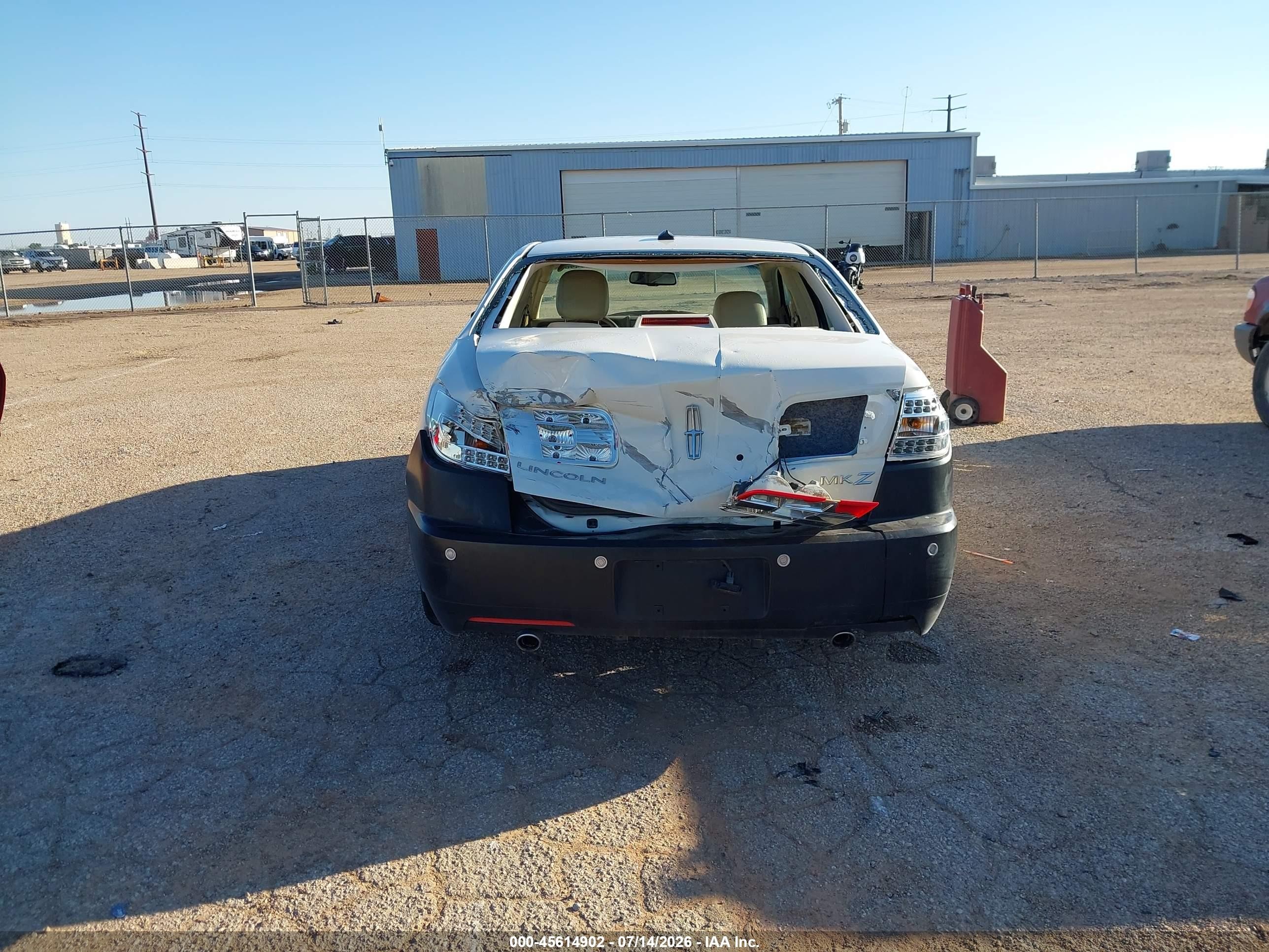 2009 Lincoln Mkz   White vin: 3LNHM26T39R608334
