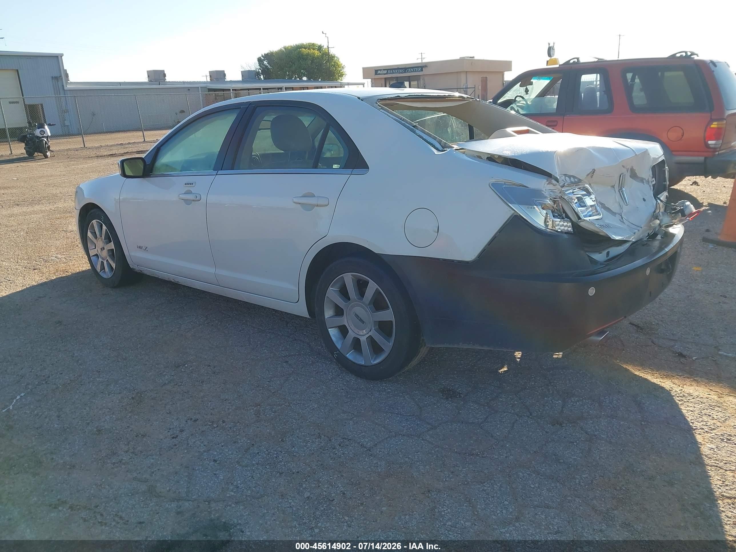 2009 Lincoln Mkz   White vin: 3LNHM26T39R608334