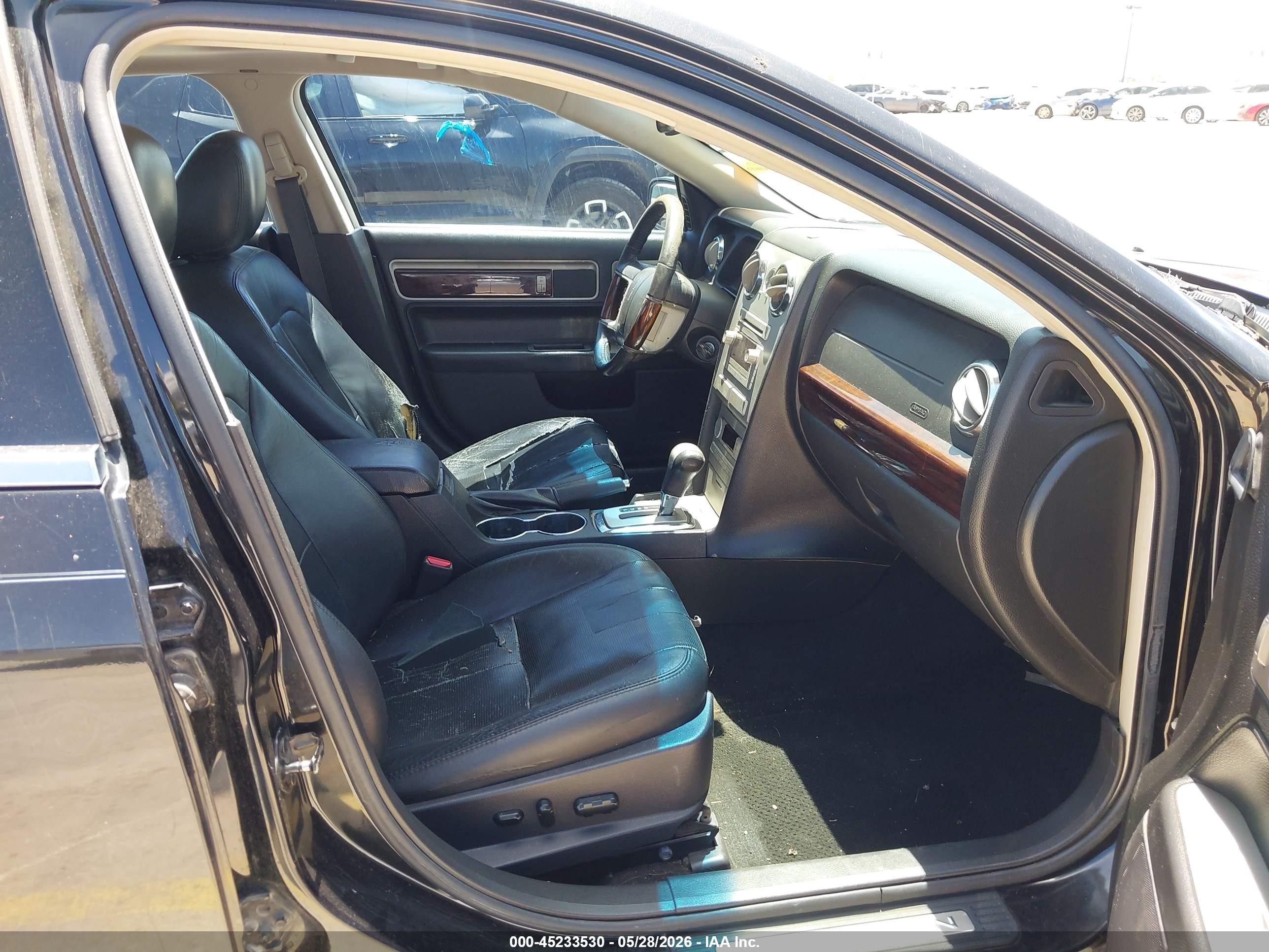 2009 Lincoln Mkz Black vin: 3LNHM26T39R620001