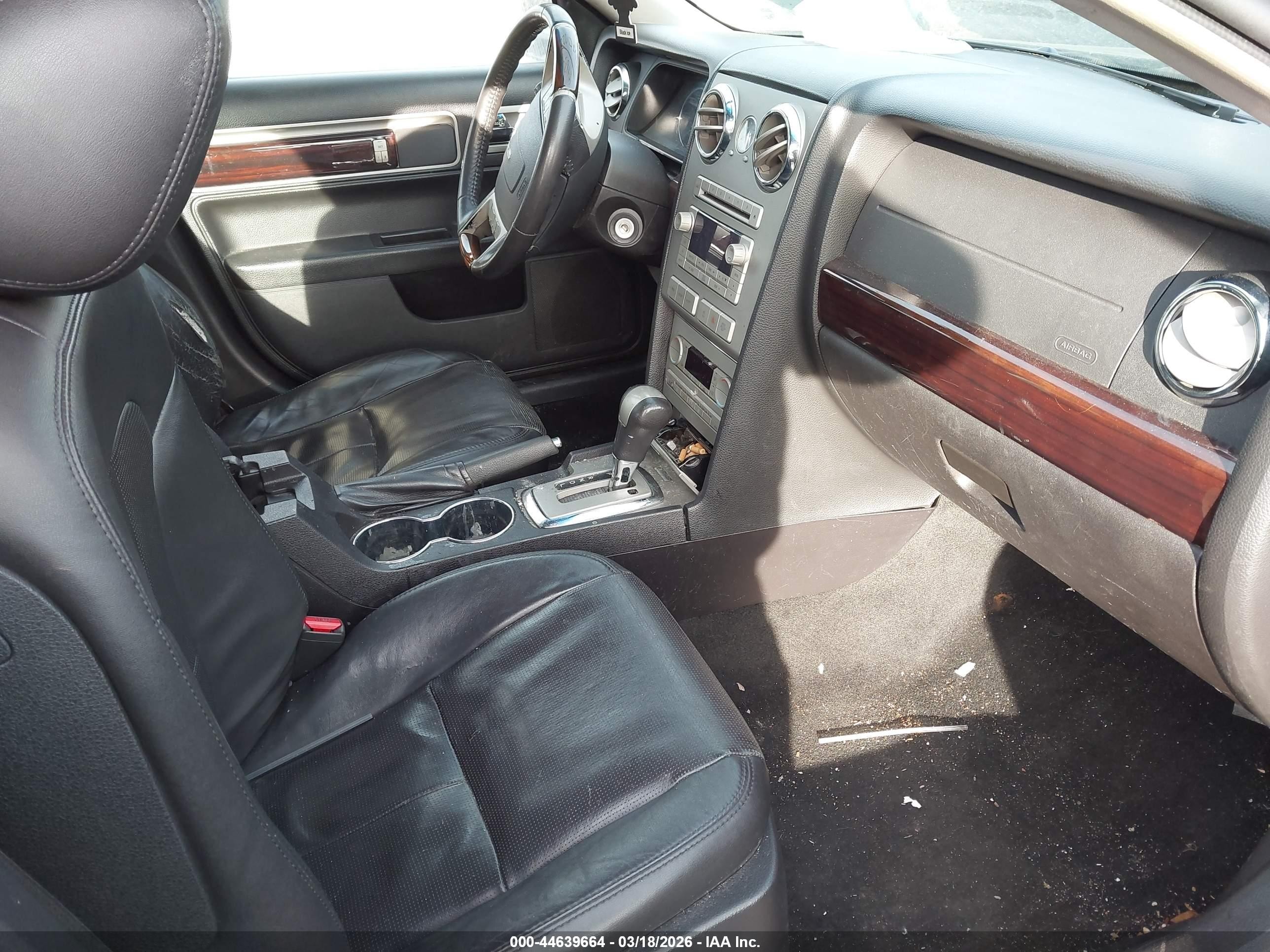 2009 Lincoln Mkz   Черный vin: 3LNHM26T39R626395