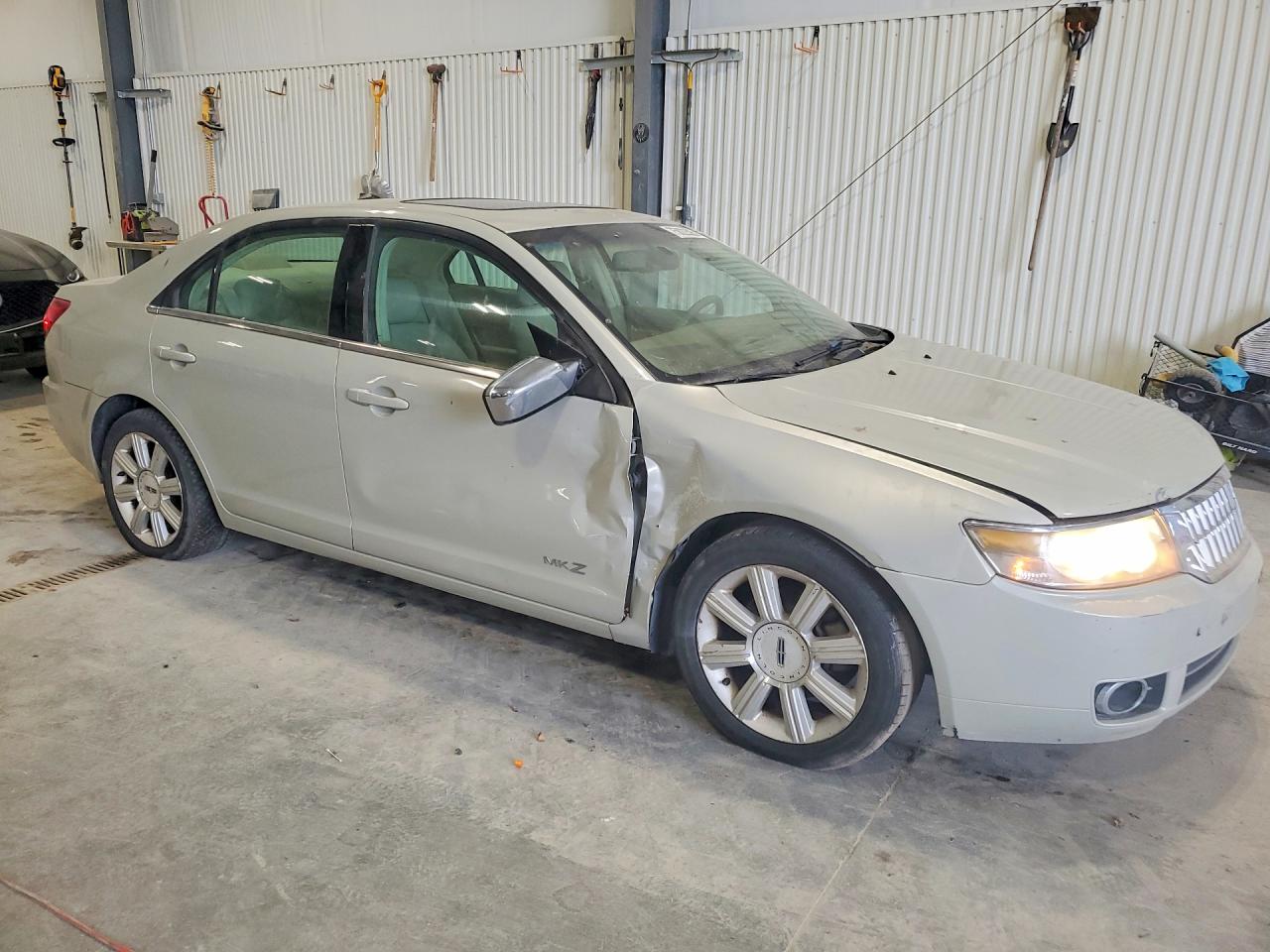 2007 Lincoln Mkz Cream vin: 3LNHM26T47R625544