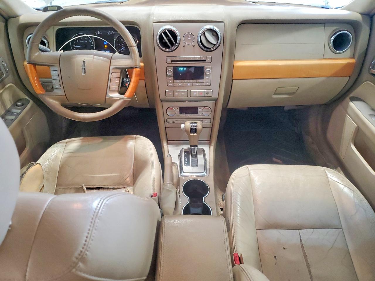 2007 Lincoln Mkz Cream vin: 3LNHM26T47R625544
