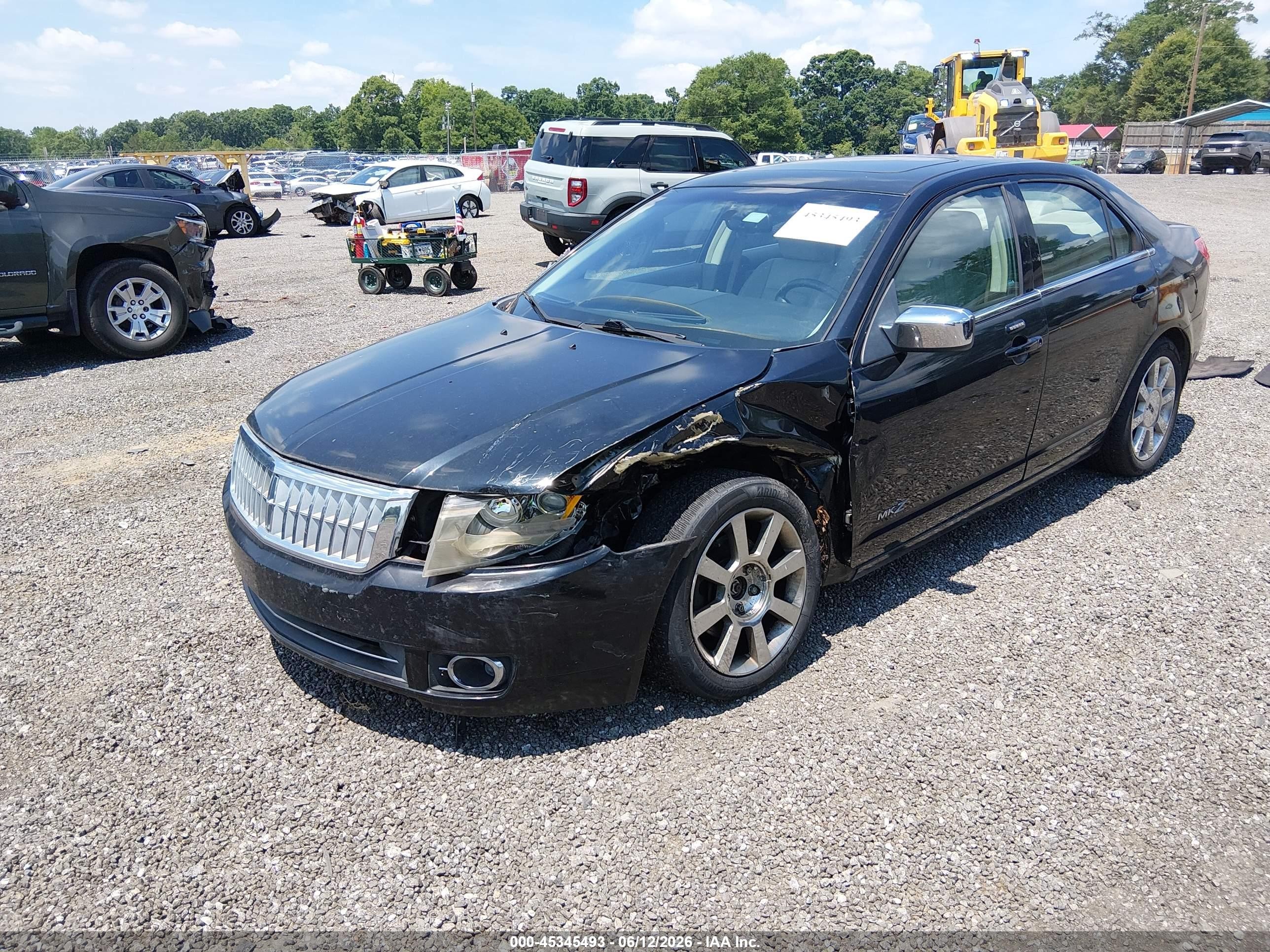 2008 Lincoln Mkz   Black vin: 3LNHM26T48R642376