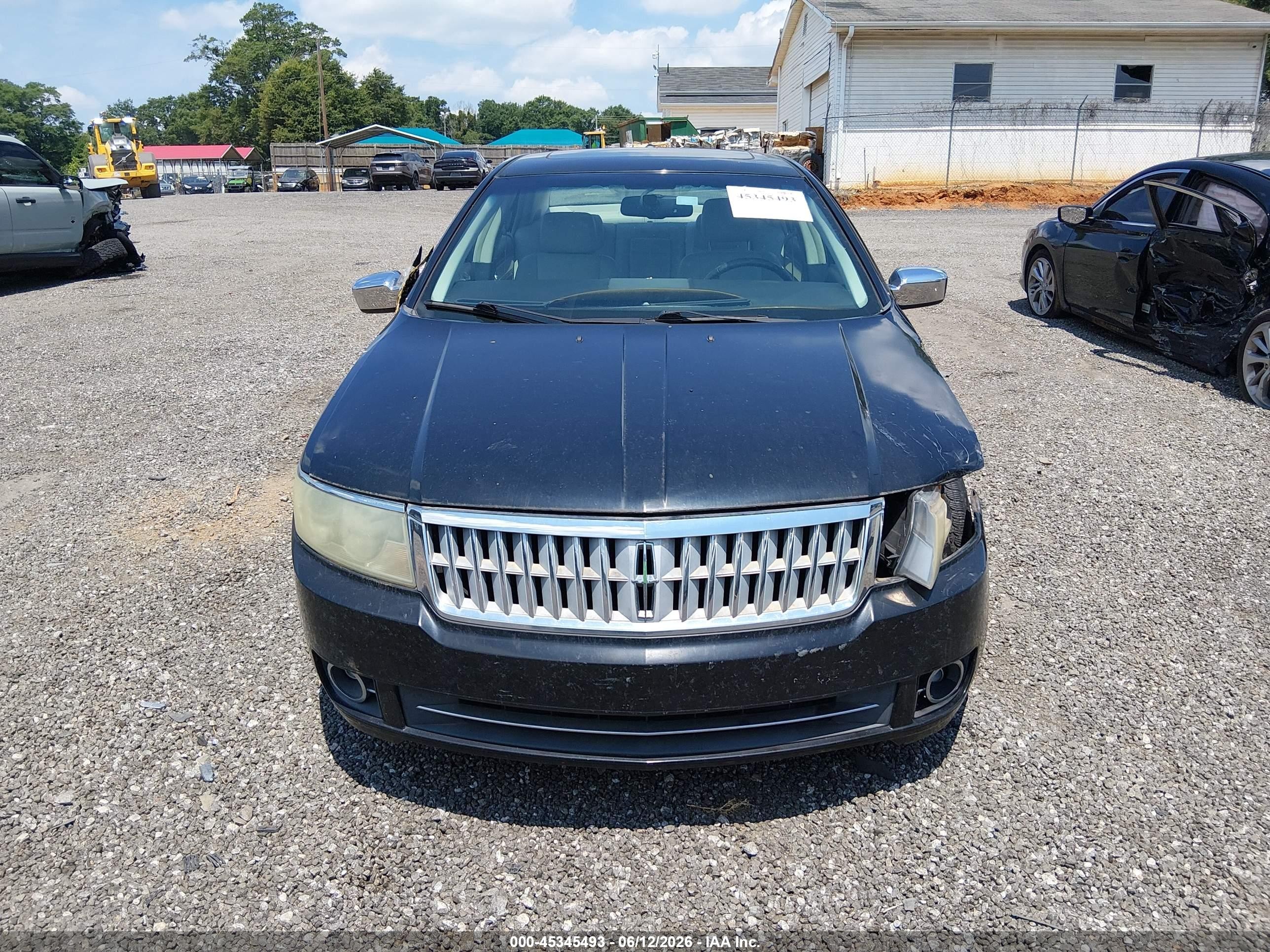 2008 Lincoln Mkz   Black vin: 3LNHM26T48R642376