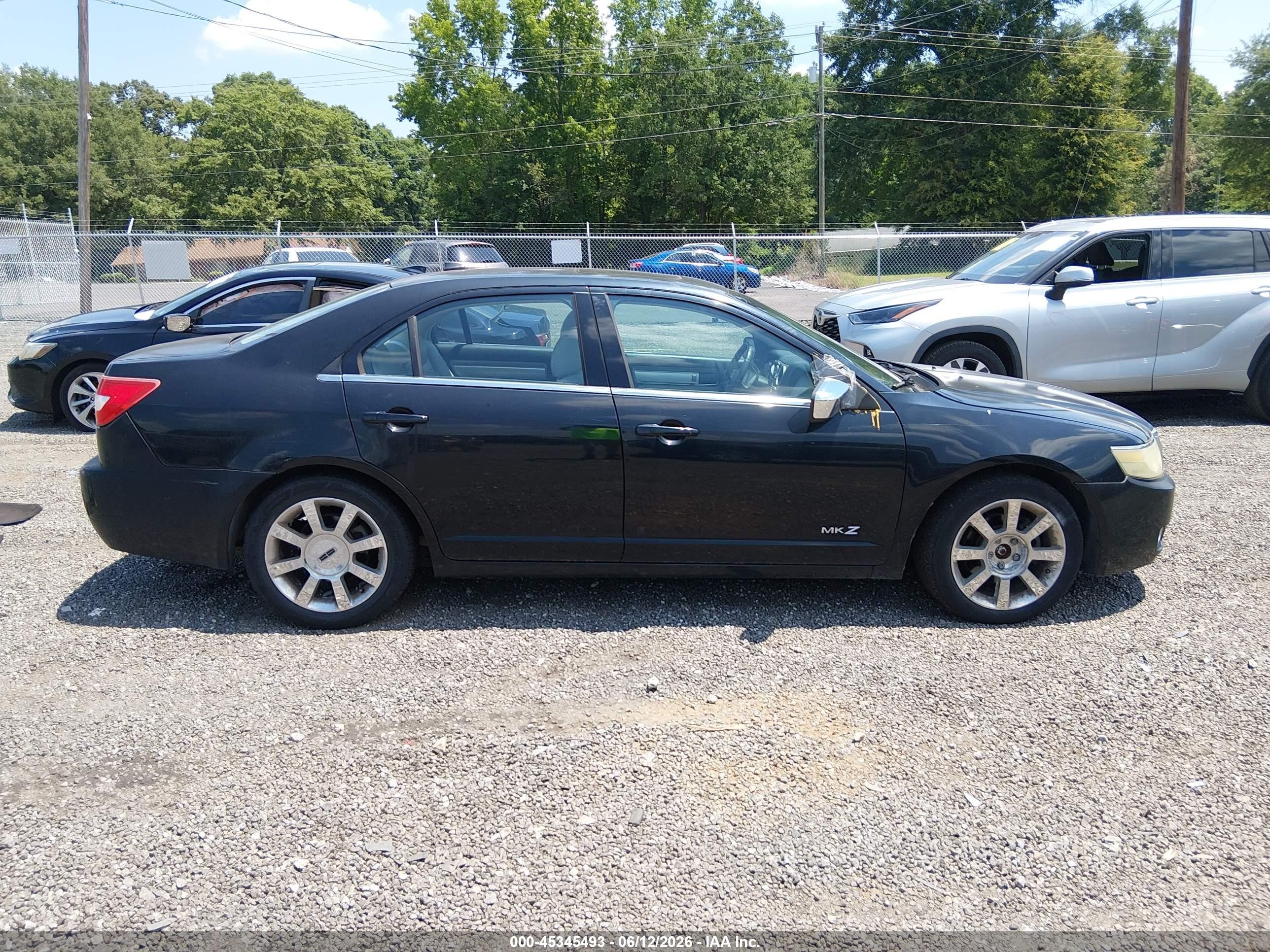 2008 Lincoln Mkz   Black vin: 3LNHM26T48R642376