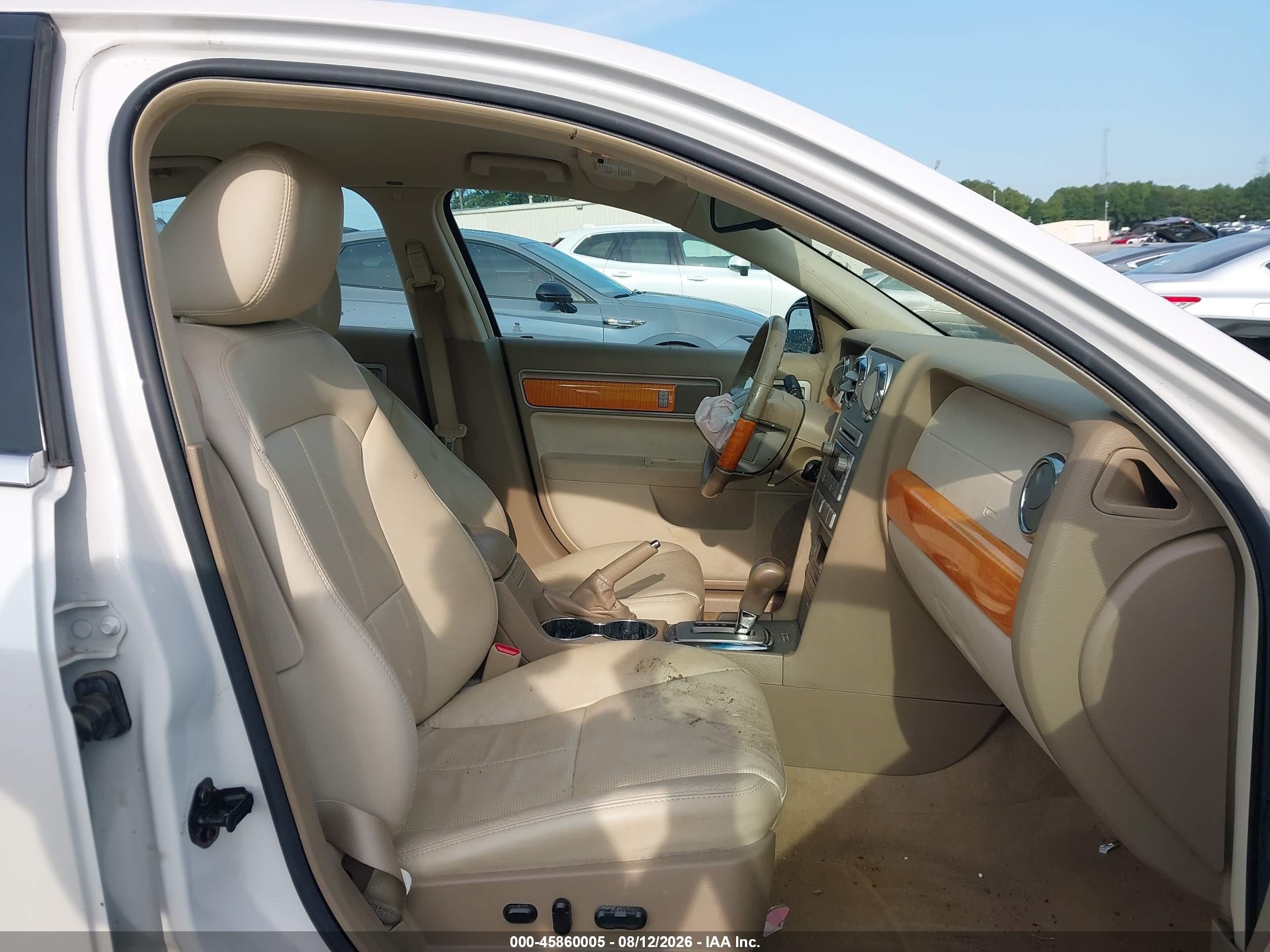2009 Lincoln Mkz   White vin: 3LNHM26T49R610142