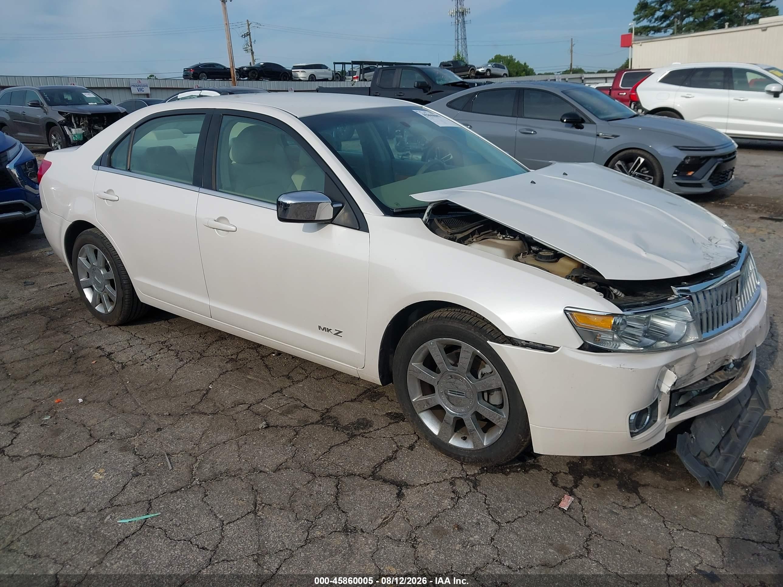 2009 Lincoln Mkz White vin: 3LNHM26T49R610142