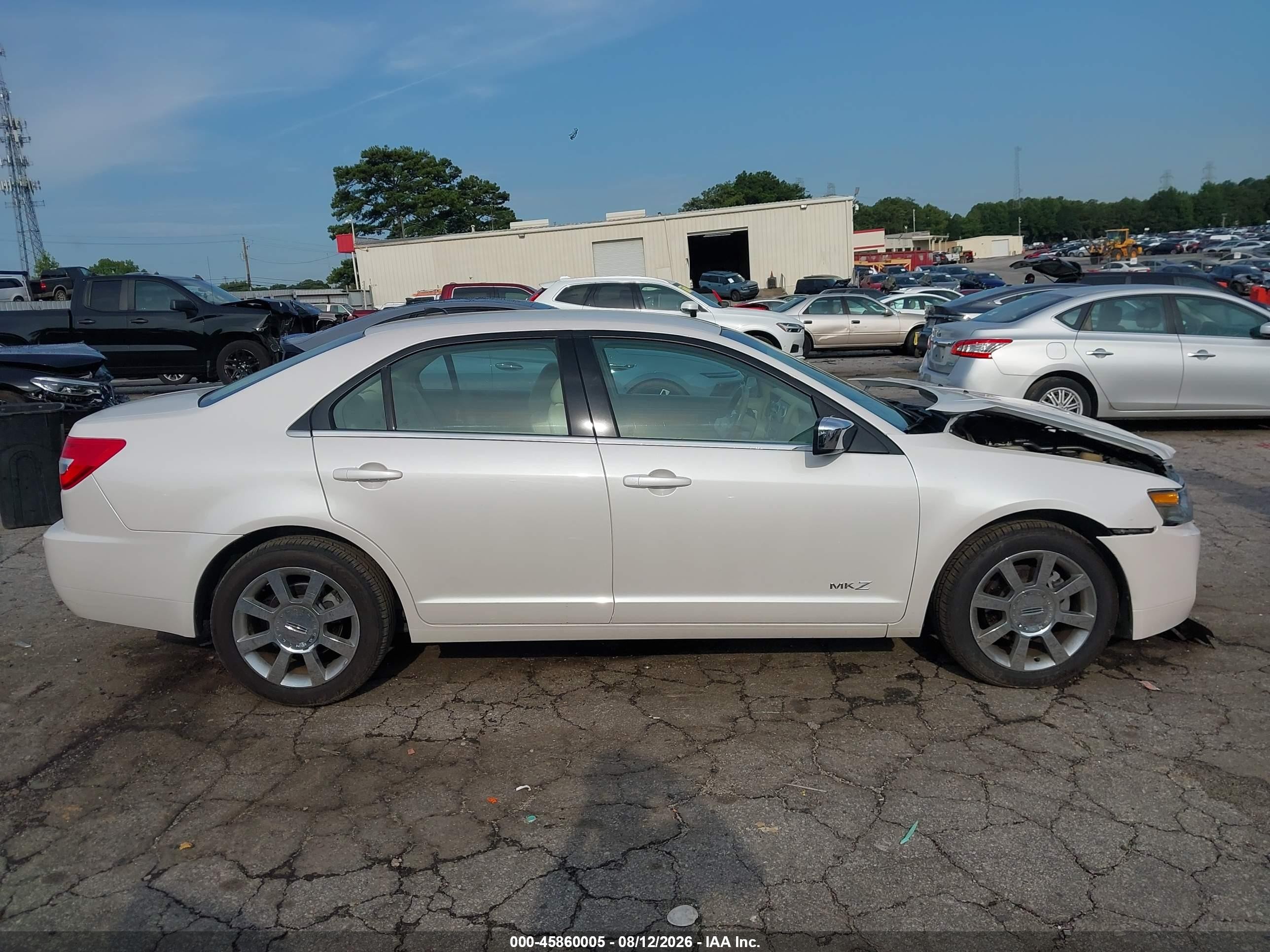 2009 Lincoln Mkz   White vin: 3LNHM26T49R610142