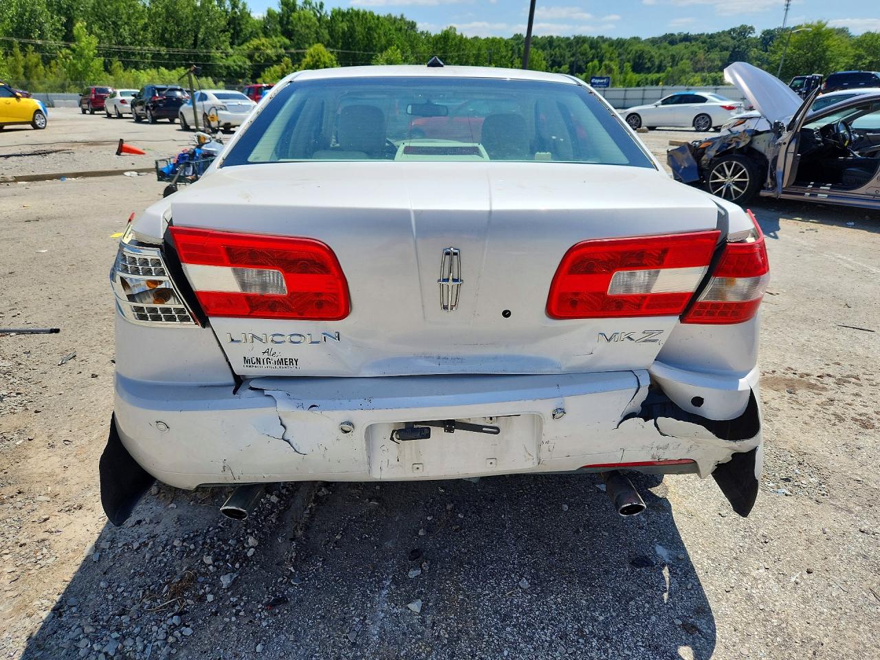 2009 Lincoln Mkz White vin: 3LNHM26T49R613378