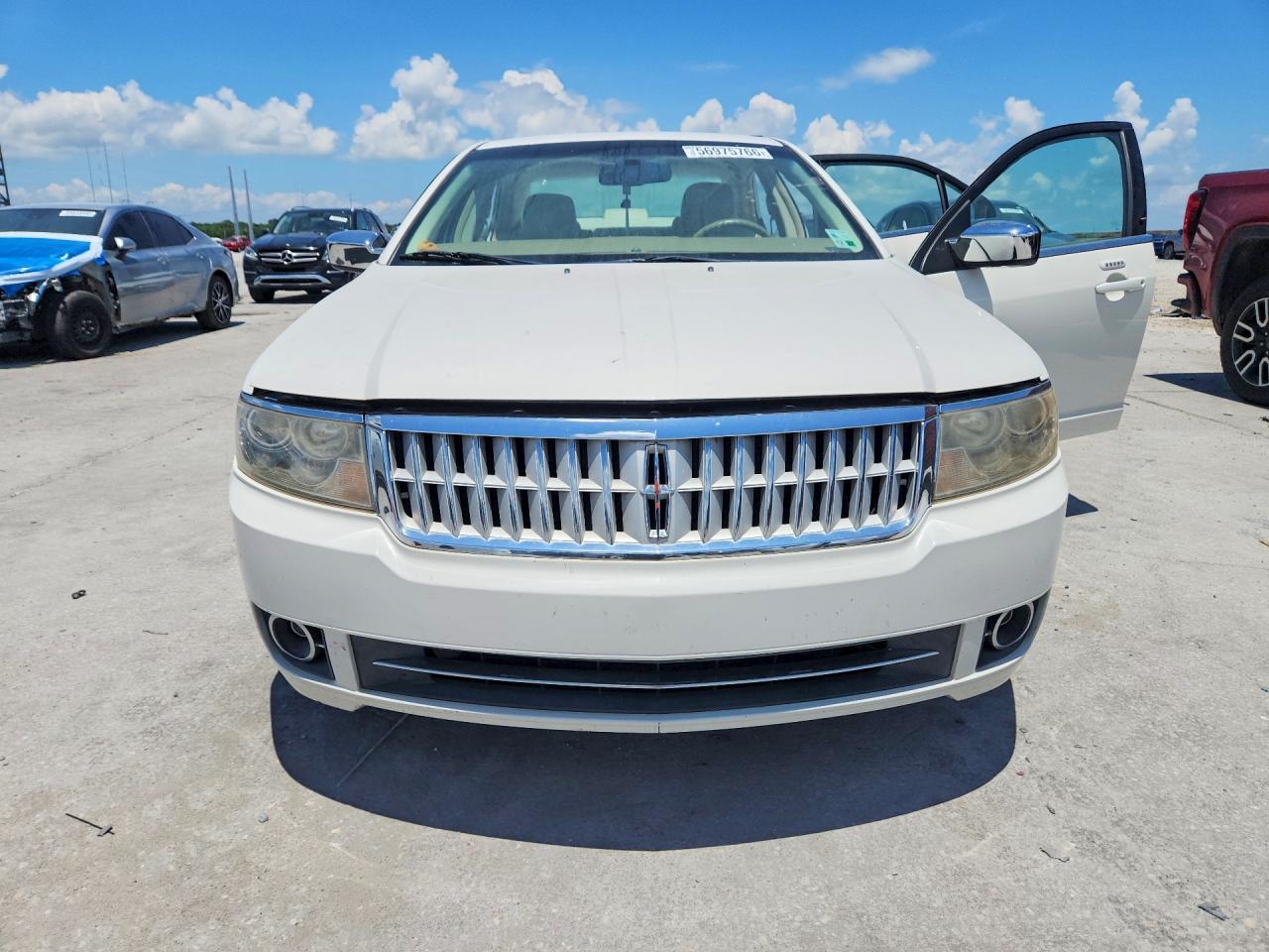 2009 Lincoln Mkz White vin: 3LNHM26T49R635929