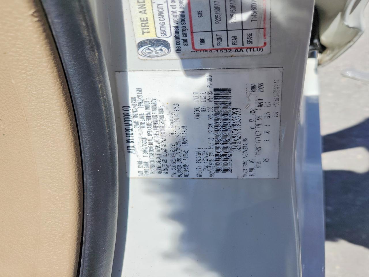 2009 Lincoln Mkz White vin: 3LNHM26T49R635929