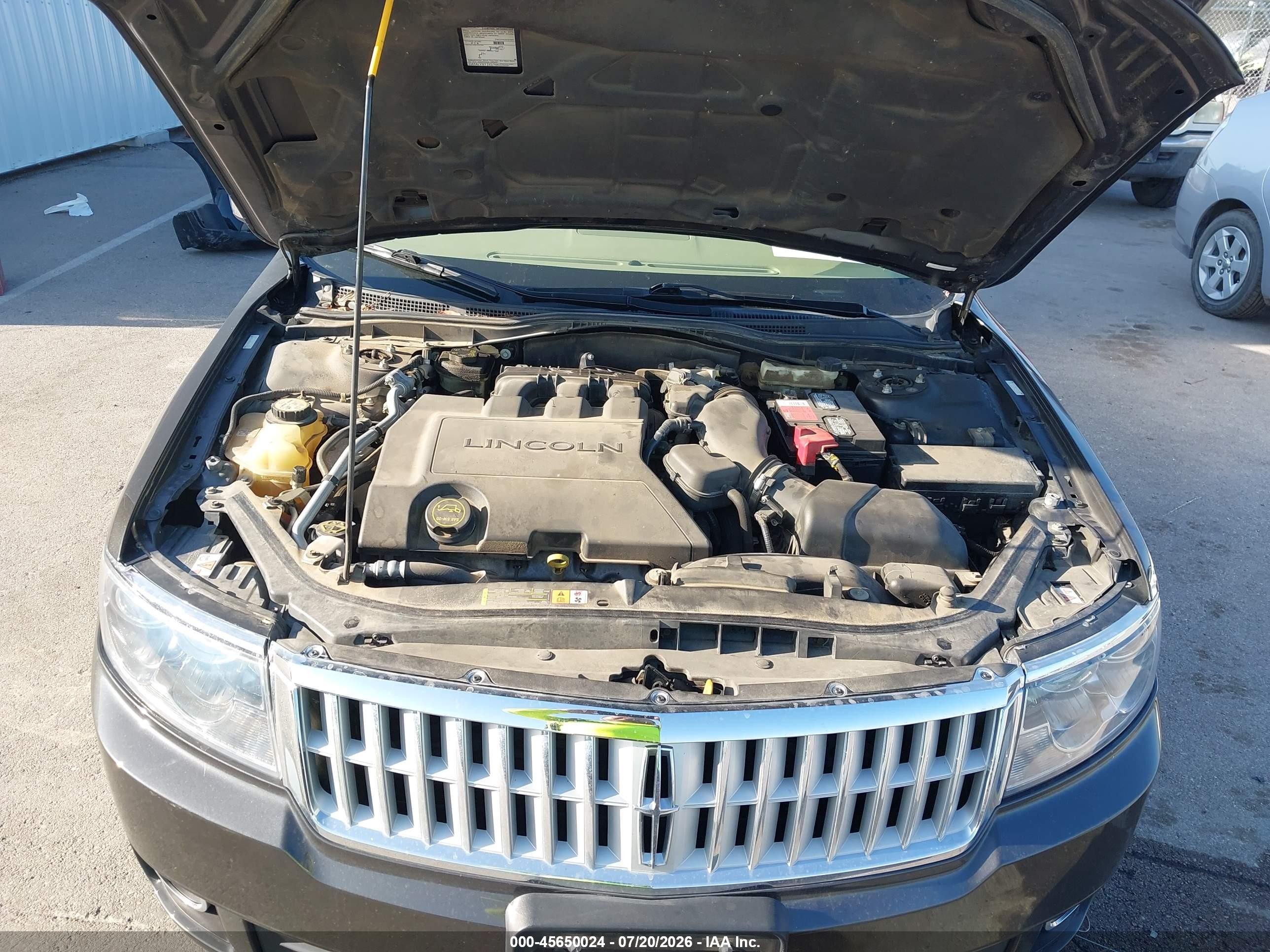 2007 Lincoln Mkz   Black vin: 3LNHM26T57R622569