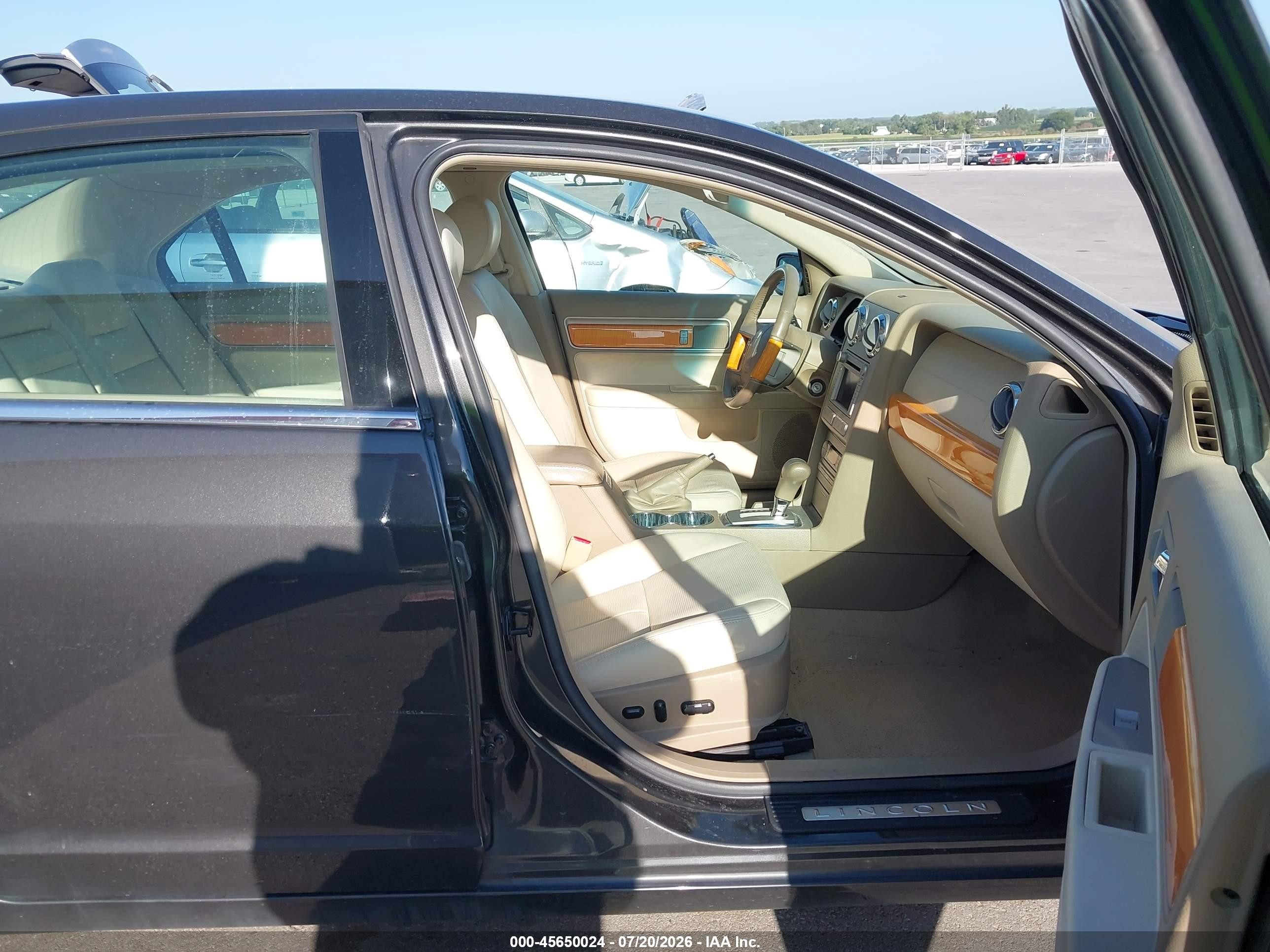 2007 Lincoln Mkz   Black vin: 3LNHM26T57R622569