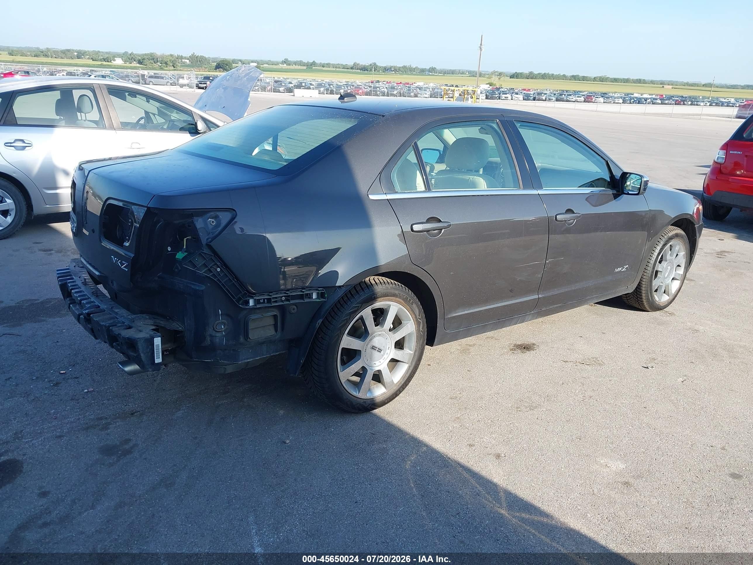 2007 Lincoln Mkz   Black vin: 3LNHM26T57R622569