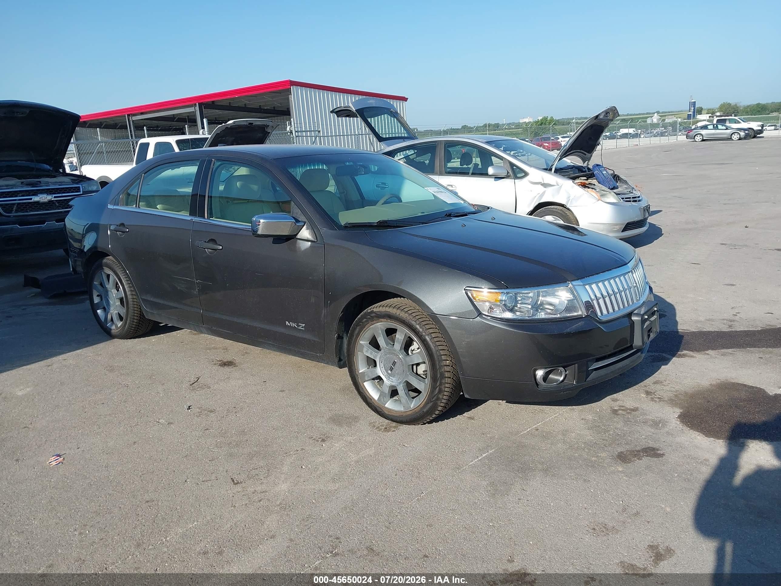 2007 Lincoln Mkz   Black vin: 3LNHM26T57R622569