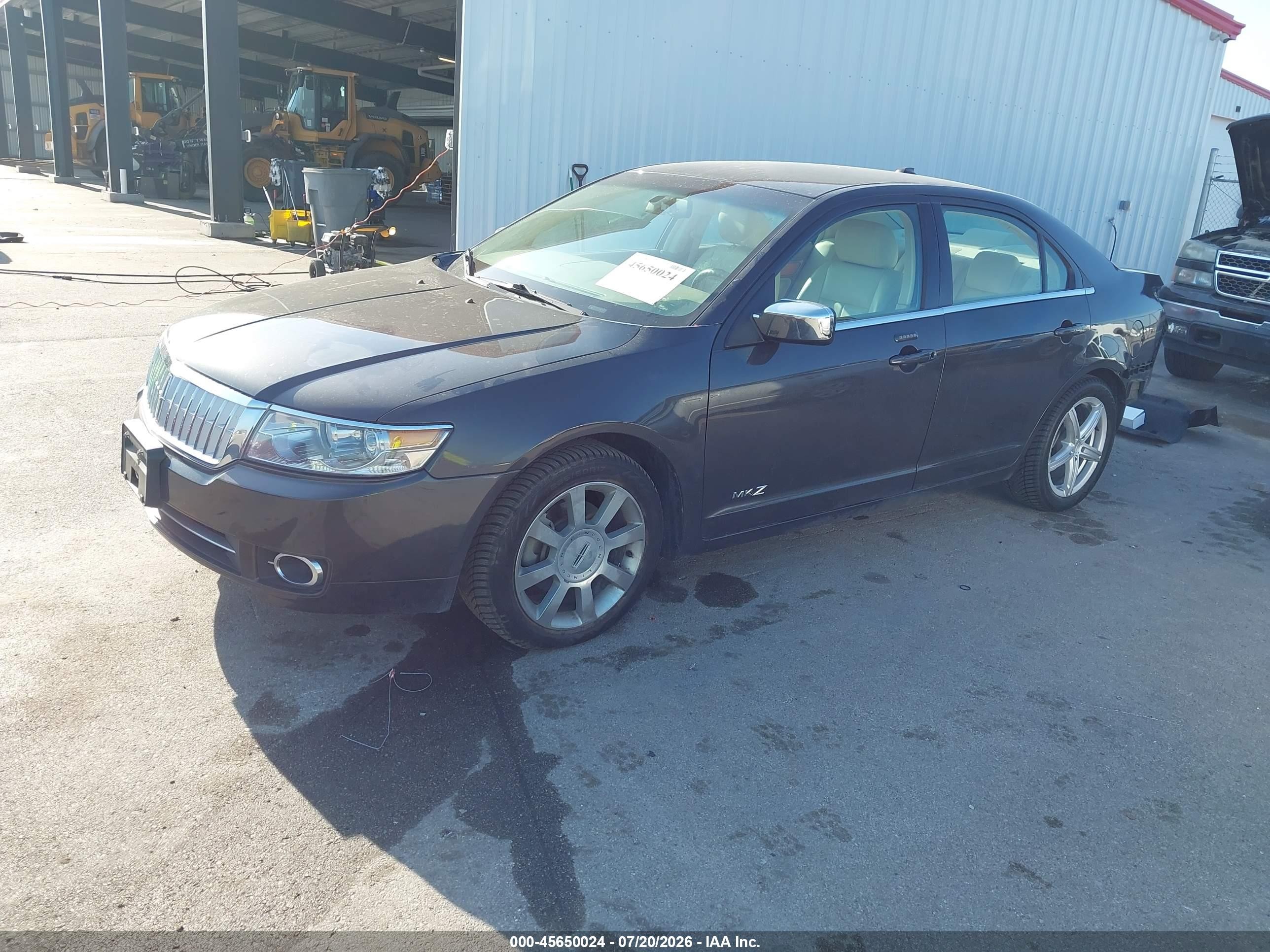 2007 Lincoln Mkz   Black vin: 3LNHM26T57R622569