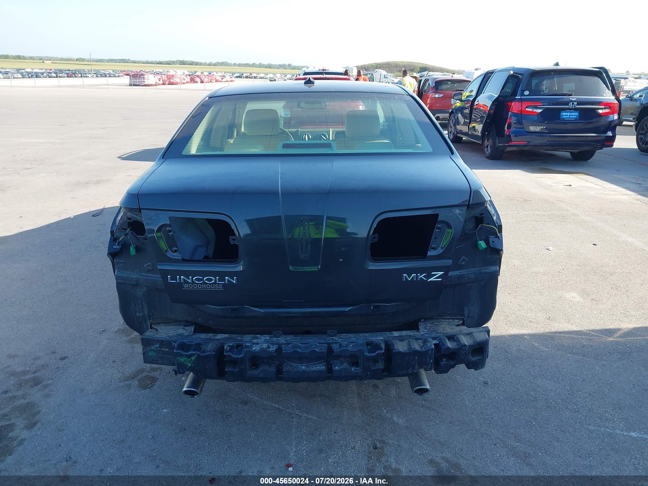 2007 Lincoln Mkz   Black vin: 3LNHM26T57R622569