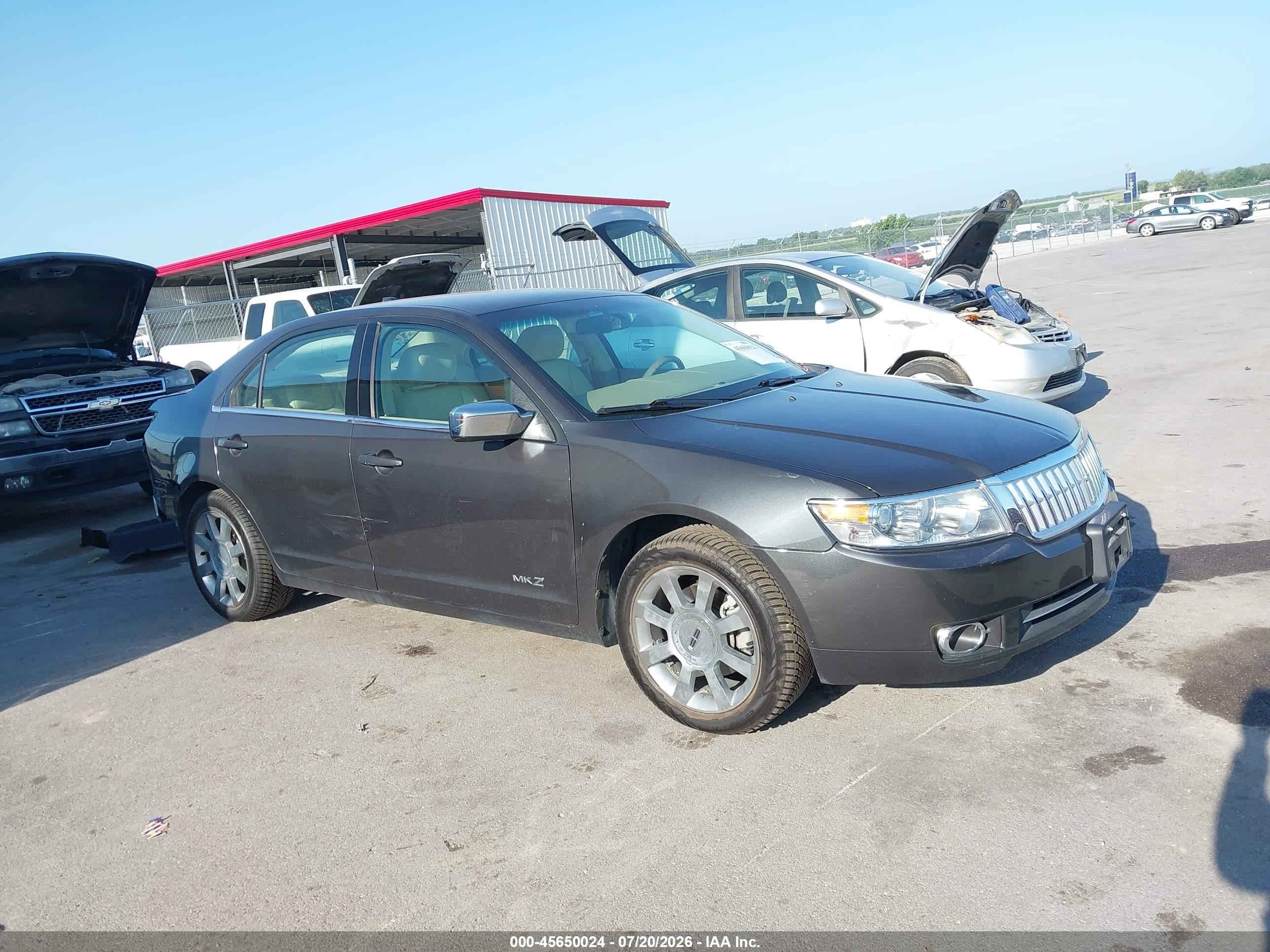 2007 Lincoln Mkz   Black vin: 3LNHM26T57R622569