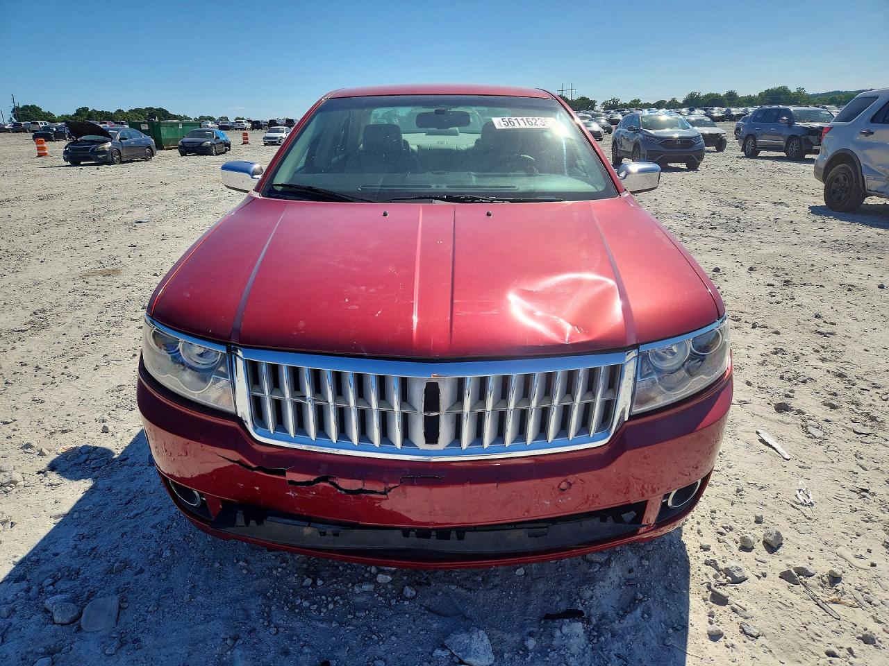 2007 Lincoln Mkz Red vin: 3LNHM26T57R670864