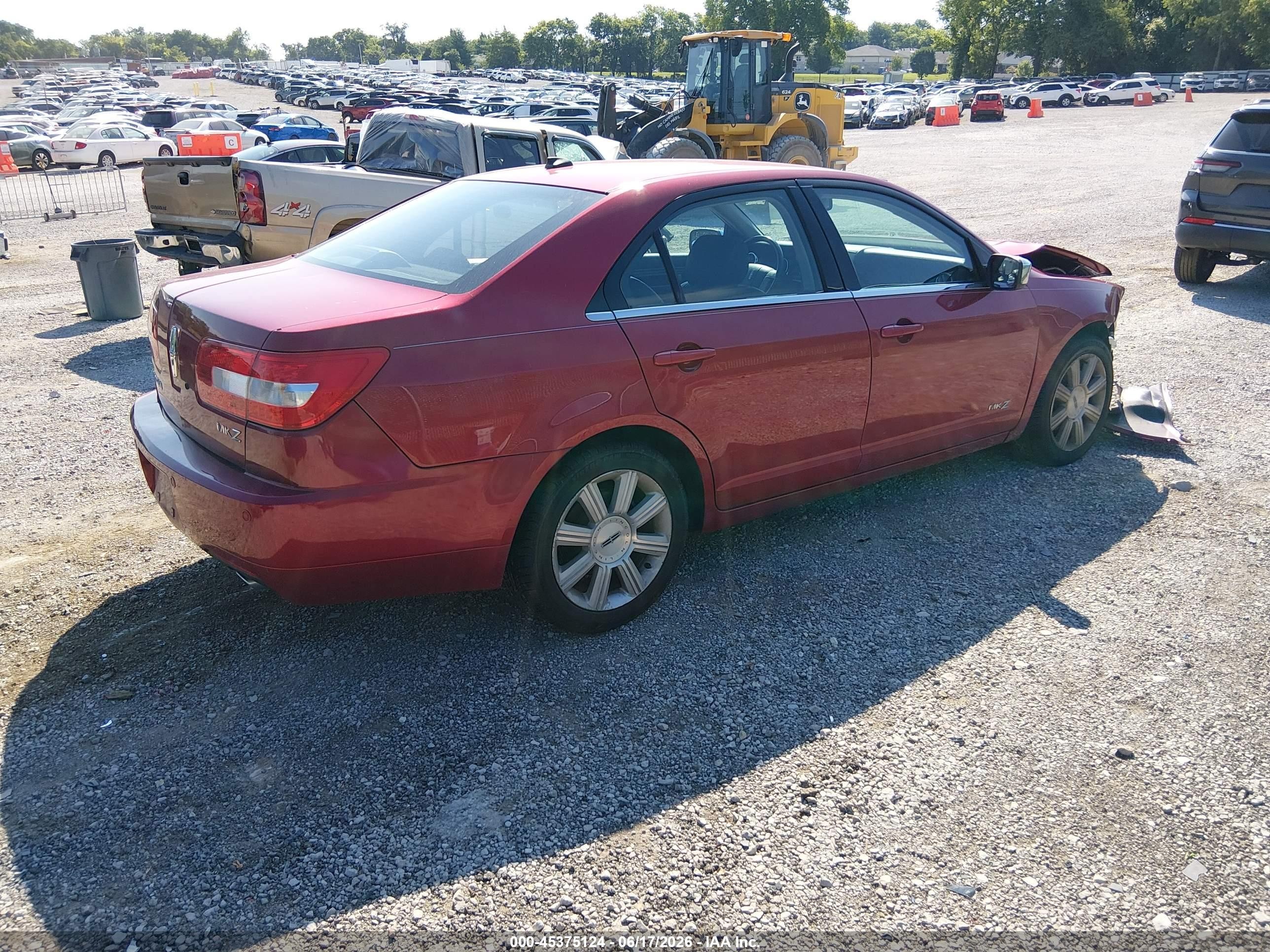 2008 Lincoln Mkz   Red vin: 3LNHM26T58R640085