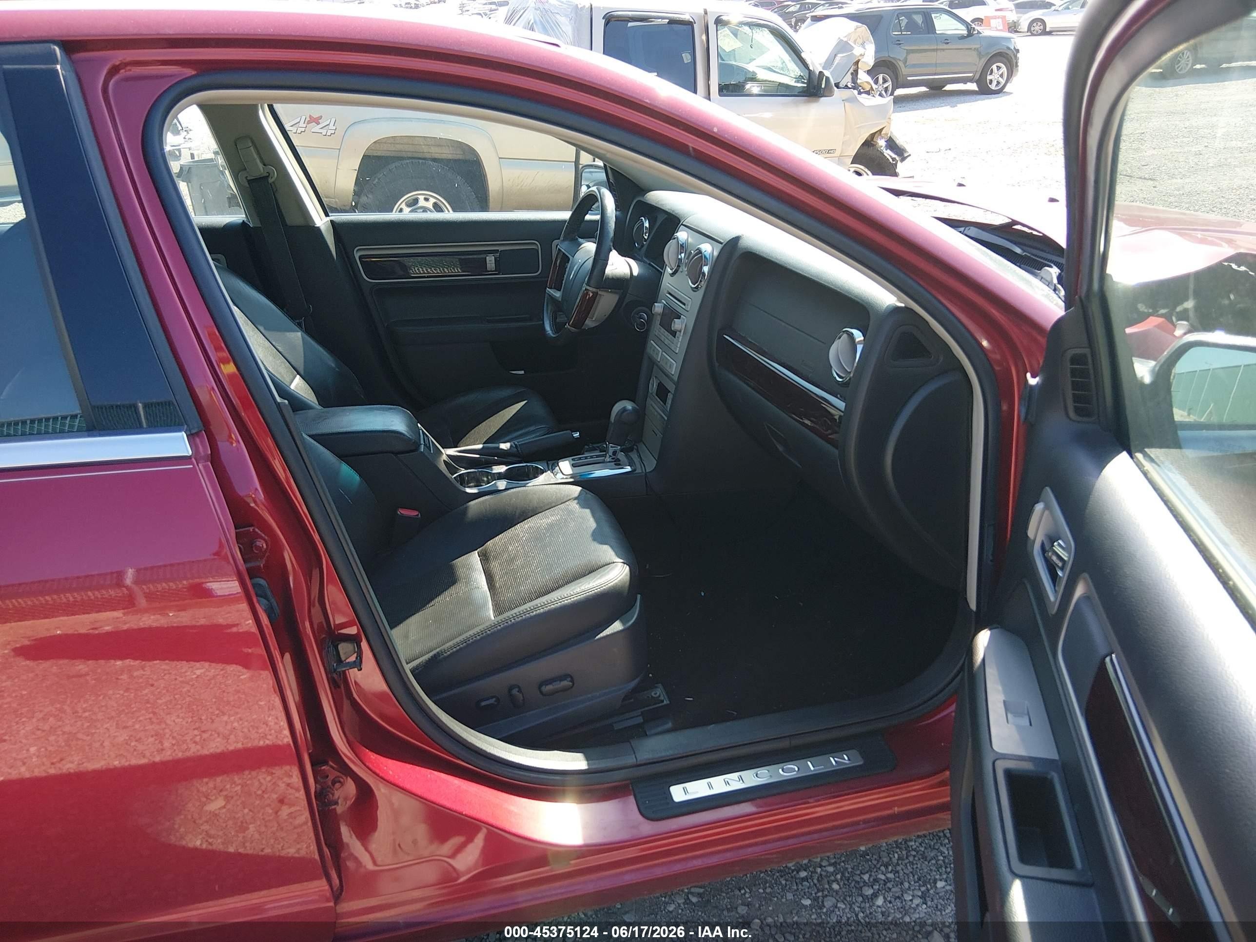 2008 Lincoln Mkz   Red vin: 3LNHM26T58R640085