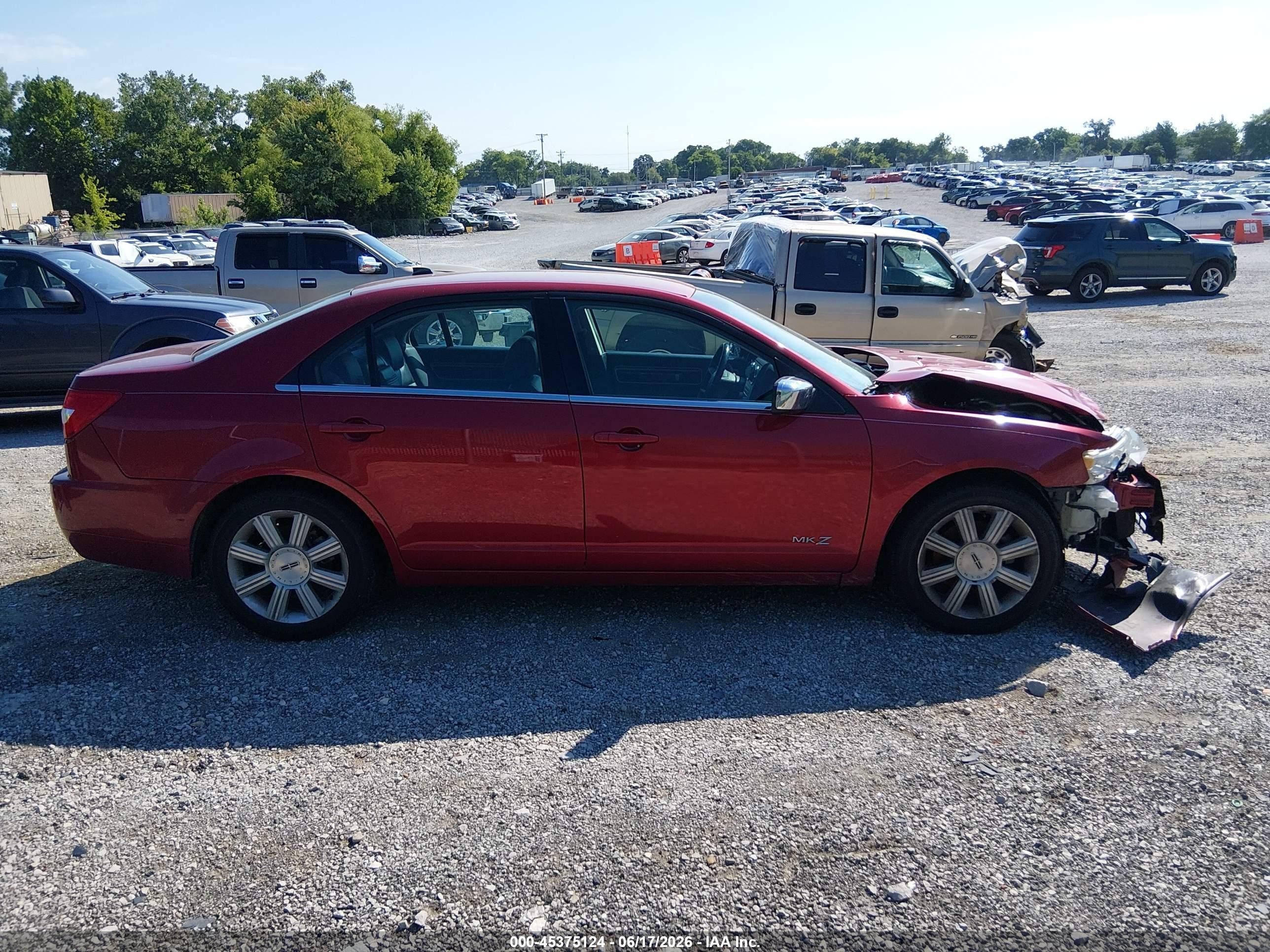 2008 Lincoln Mkz   Red vin: 3LNHM26T58R640085