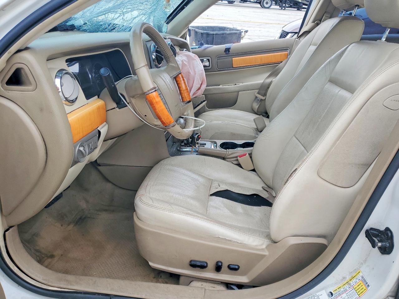 2008 Lincoln Mkz White vin: 3LNHM26T58R653953