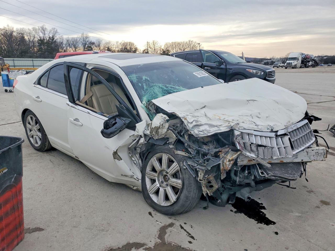 2008 Lincoln Mkz White vin: 3LNHM26T58R653953