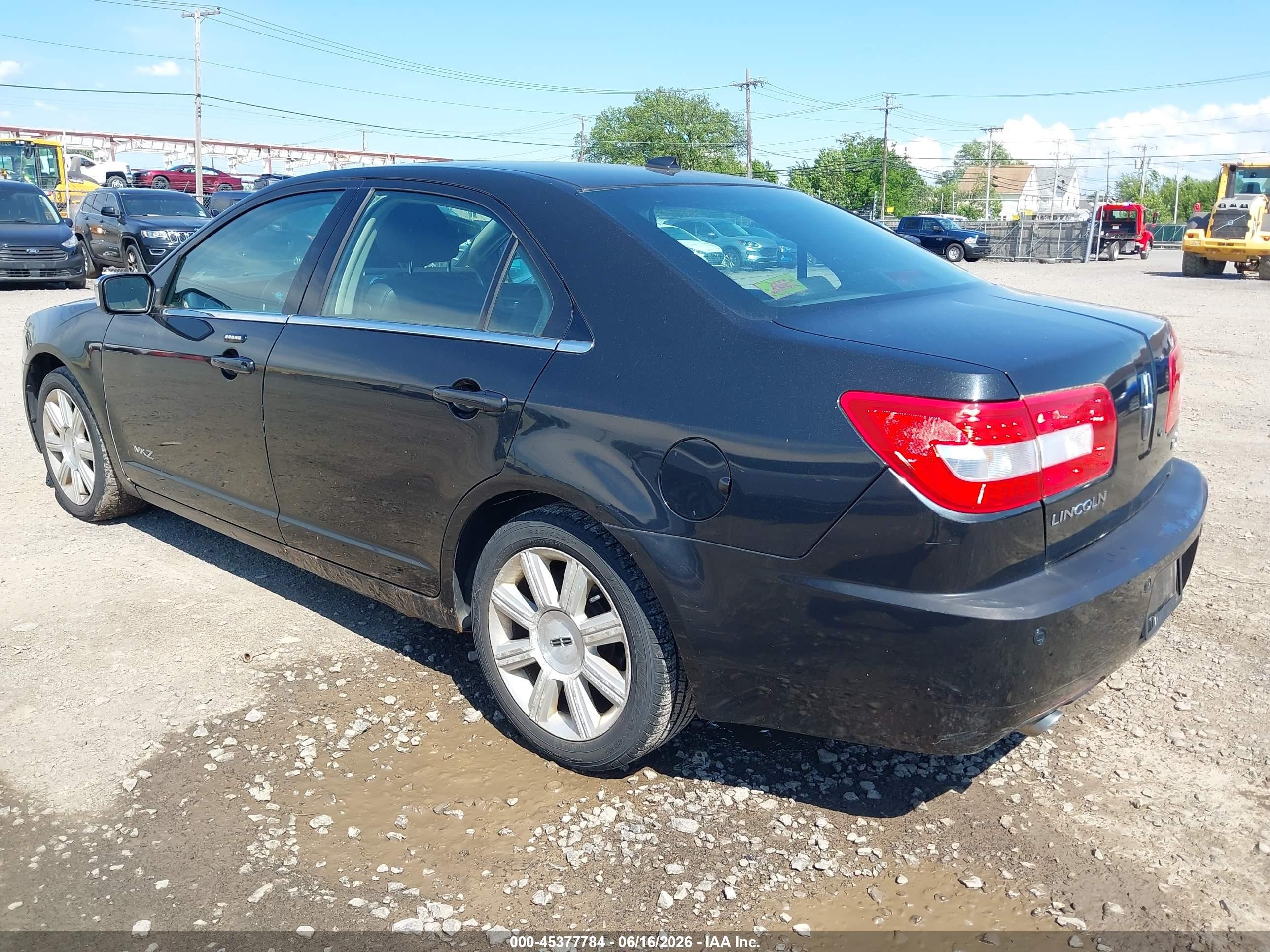 2009 Lincoln Mkz   Black vin: 3LNHM26T59R608142