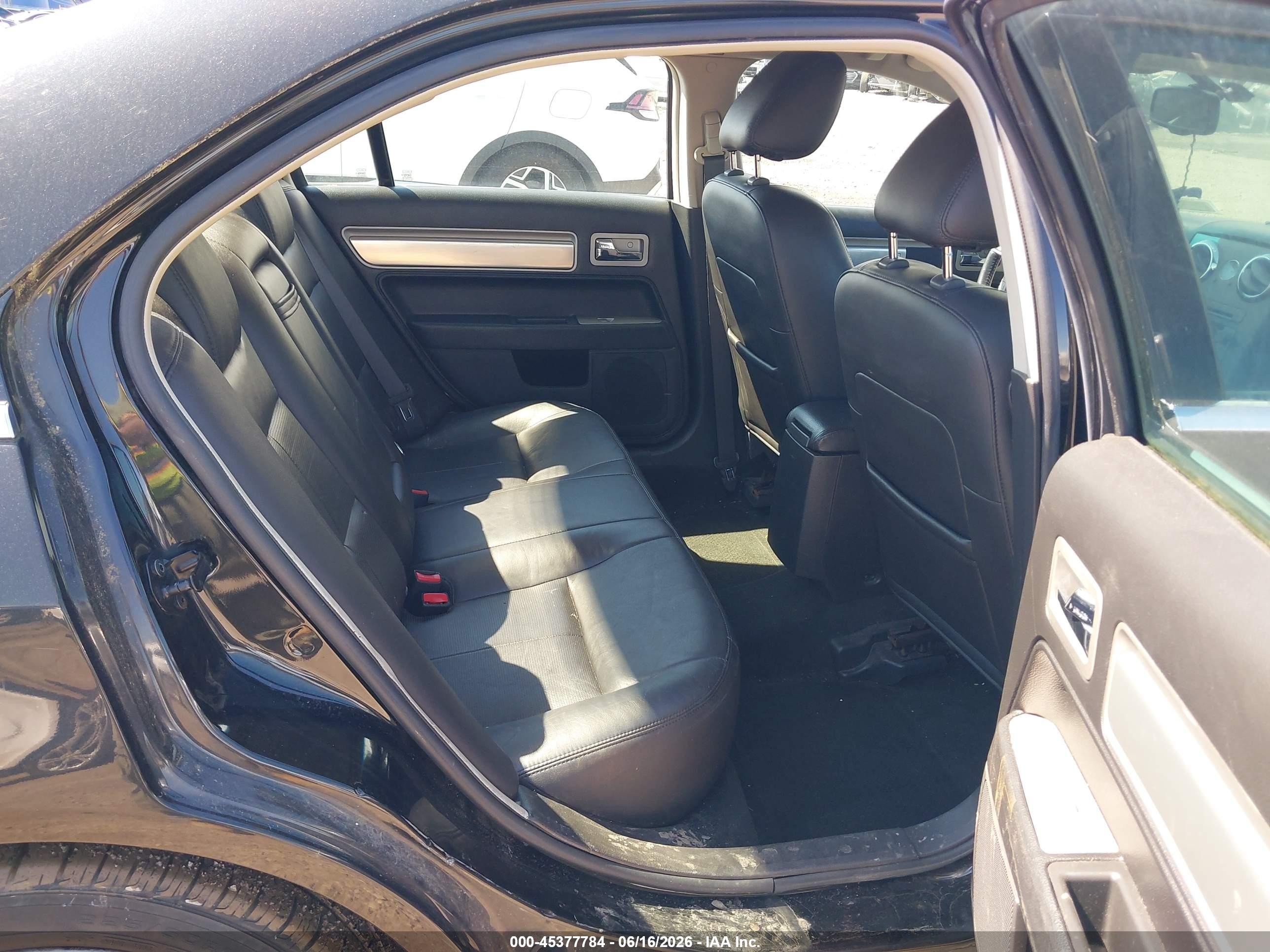 2009 Lincoln Mkz   Black vin: 3LNHM26T59R608142