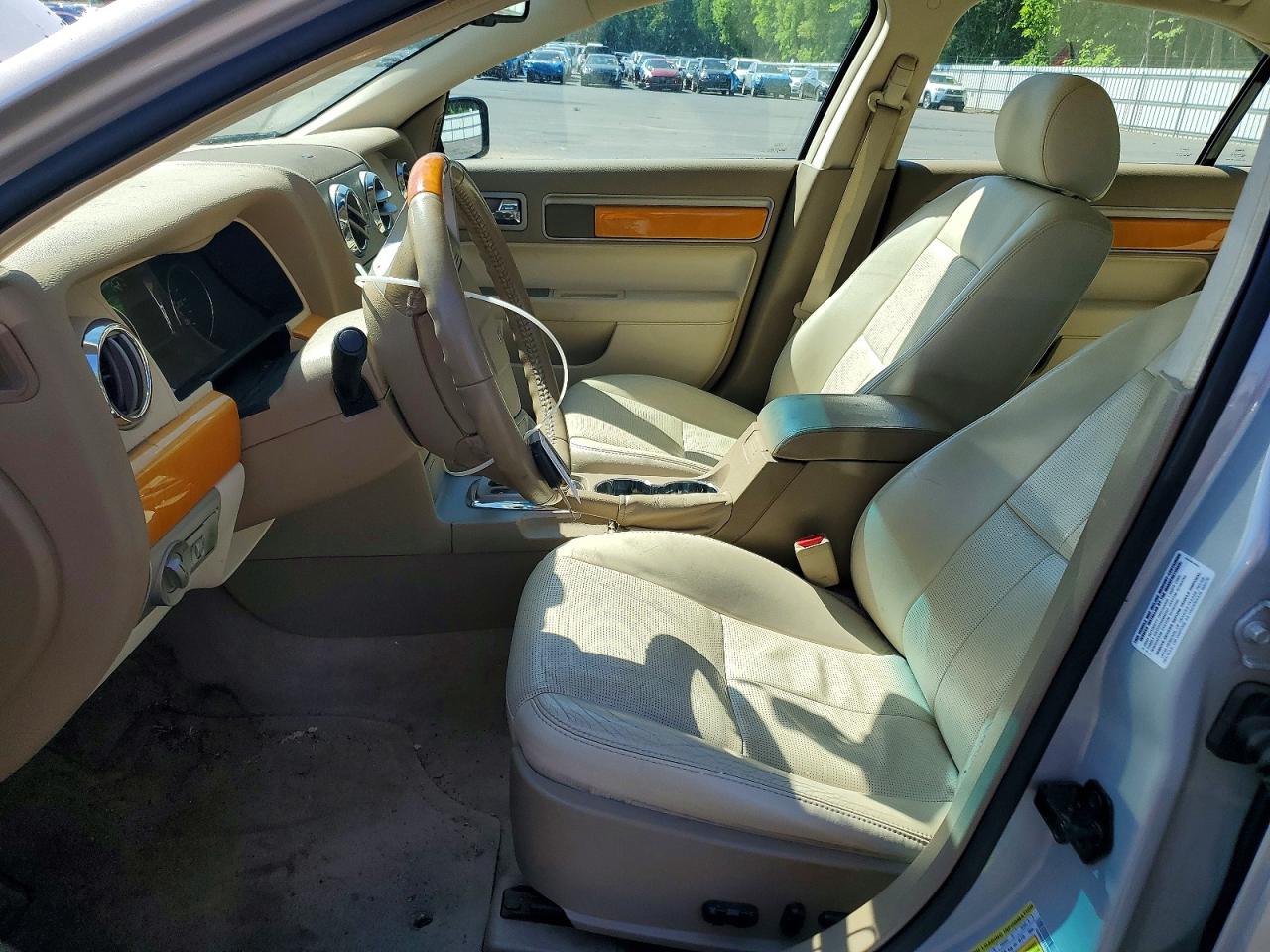 2007 Lincoln Mkz White vin: 3LNHM26T67R666533