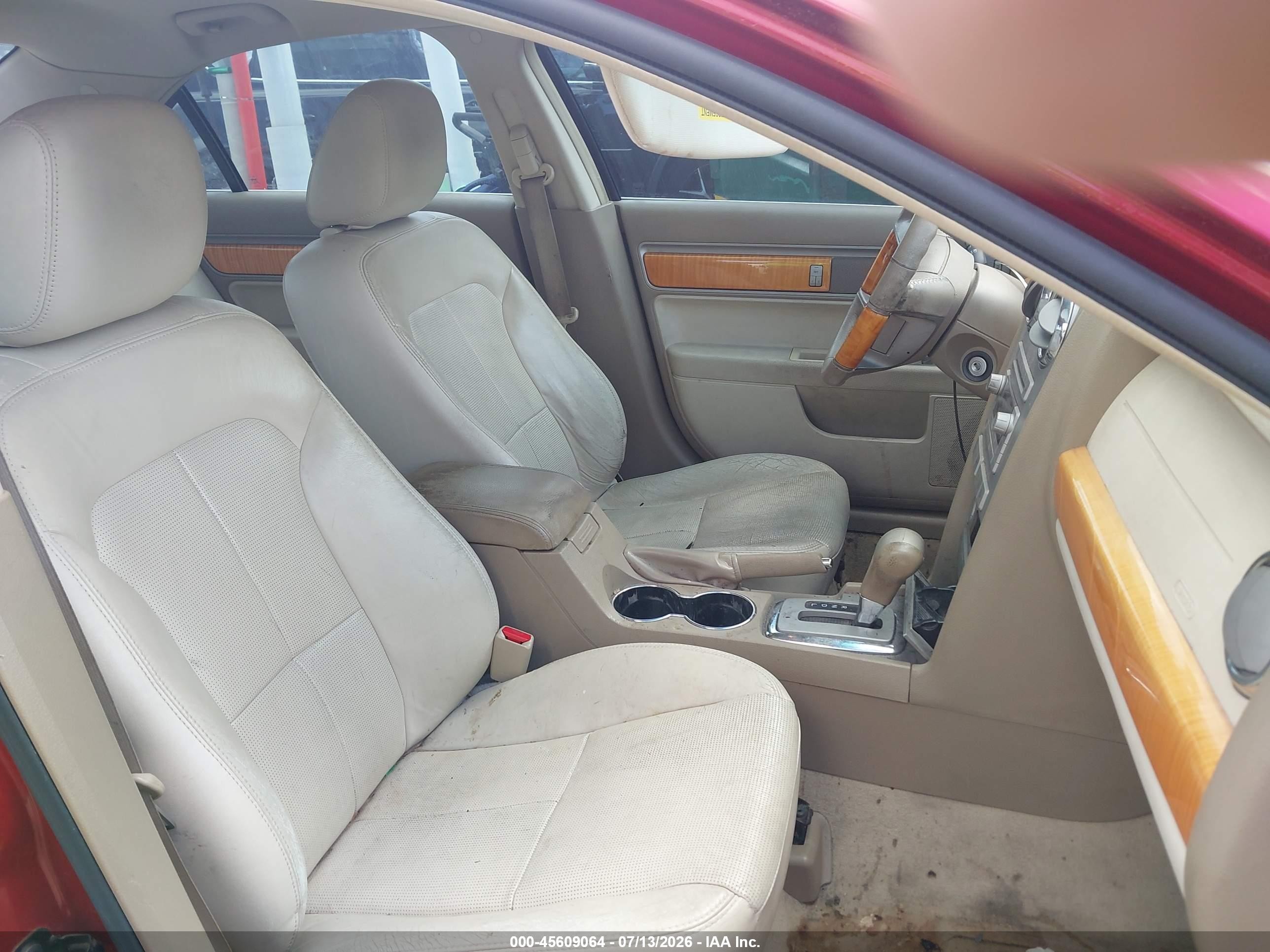 2009 Lincoln Mkz   Red vin: 3LNHM26T69R611907