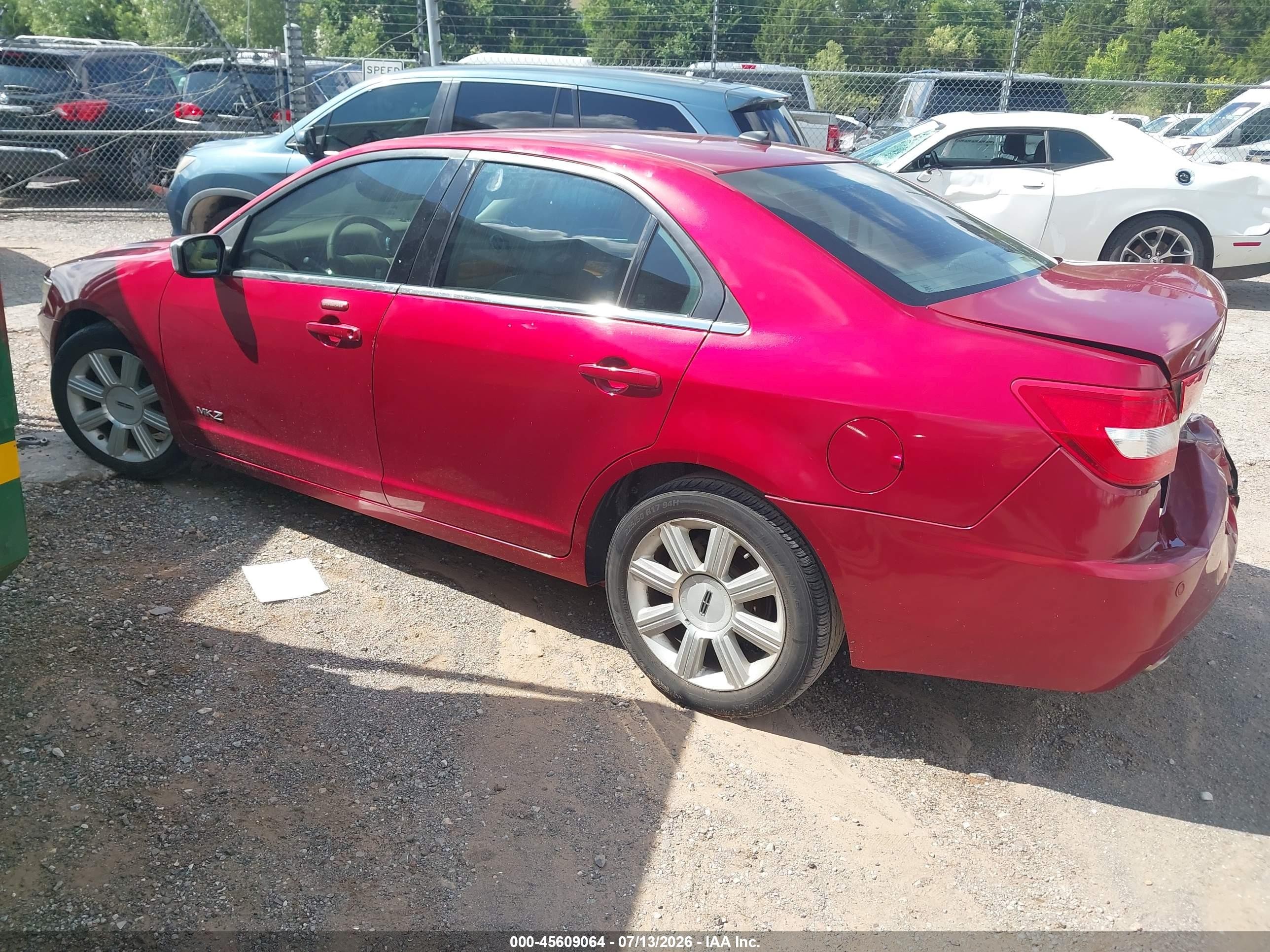 2009 Lincoln Mkz   Red vin: 3LNHM26T69R611907