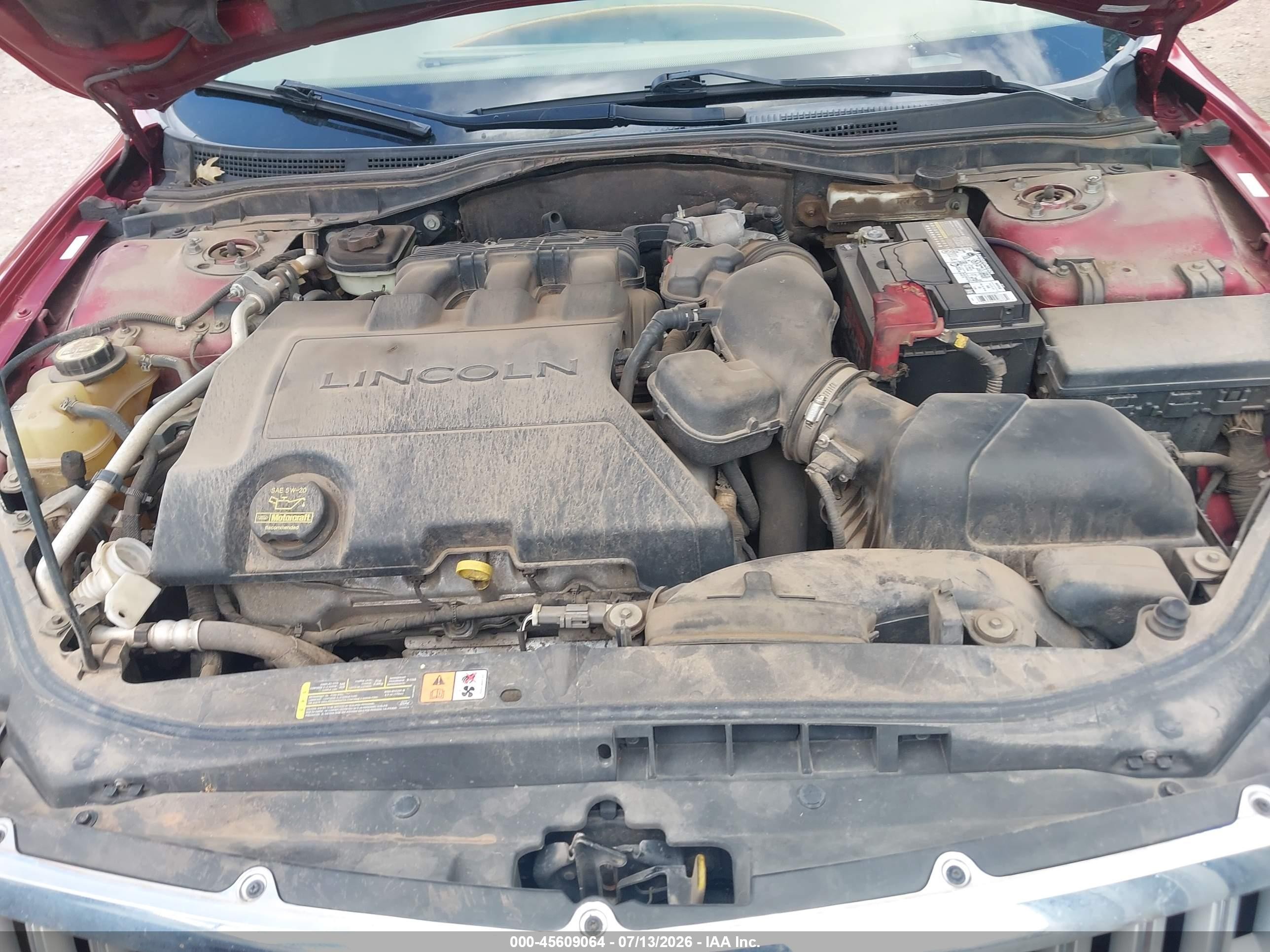 2009 Lincoln Mkz   Red vin: 3LNHM26T69R611907