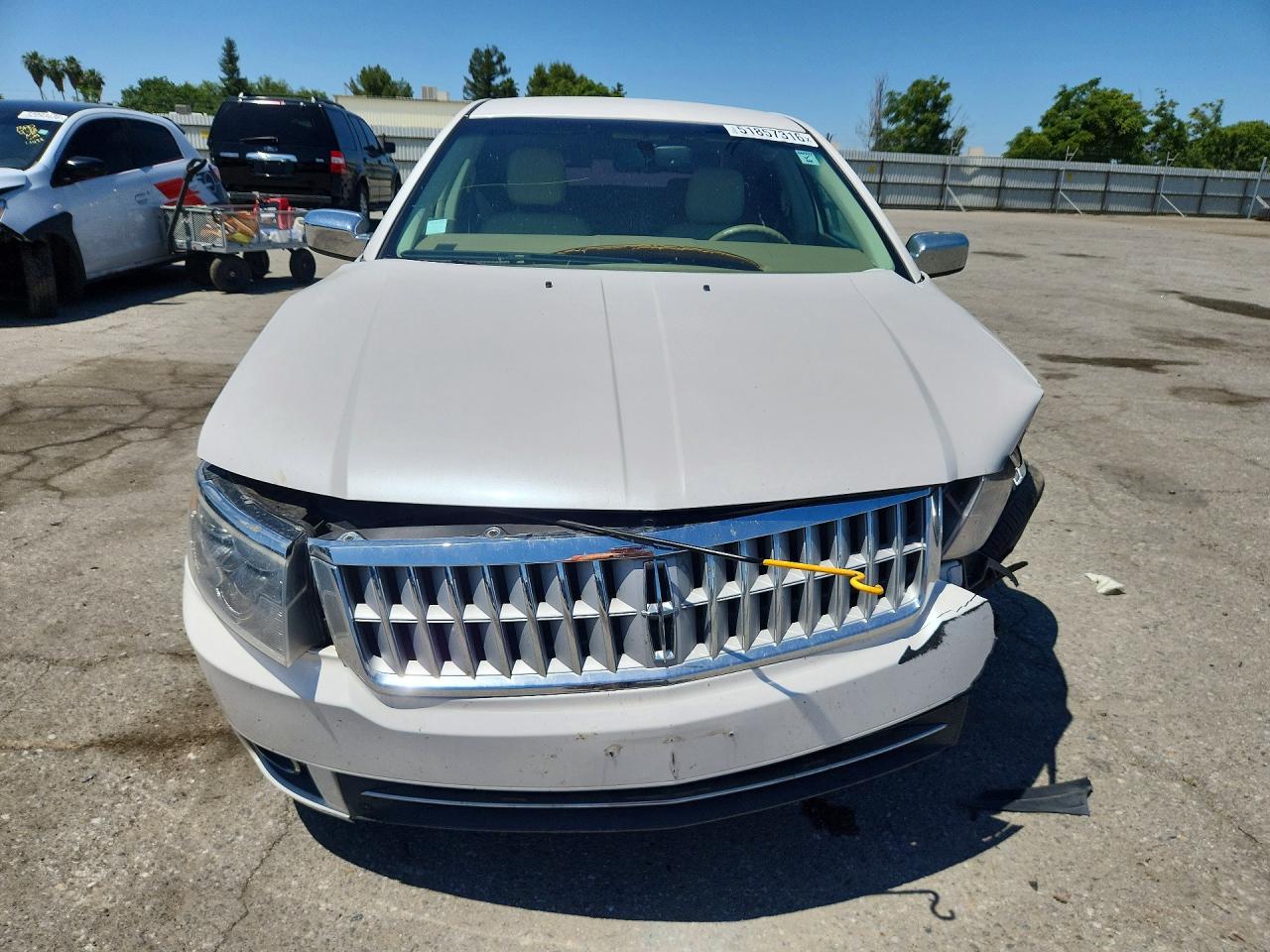 2009 Lincoln Mkz White vin: 3LNHM26T69R616685