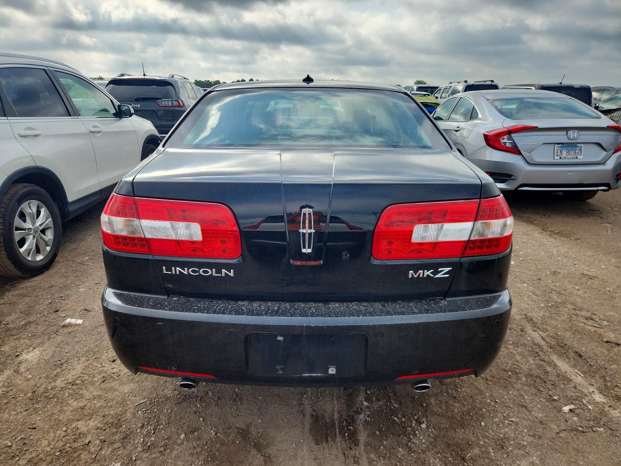 2008 Lincoln Mkz Black vin: 3LNHM26T78R649354