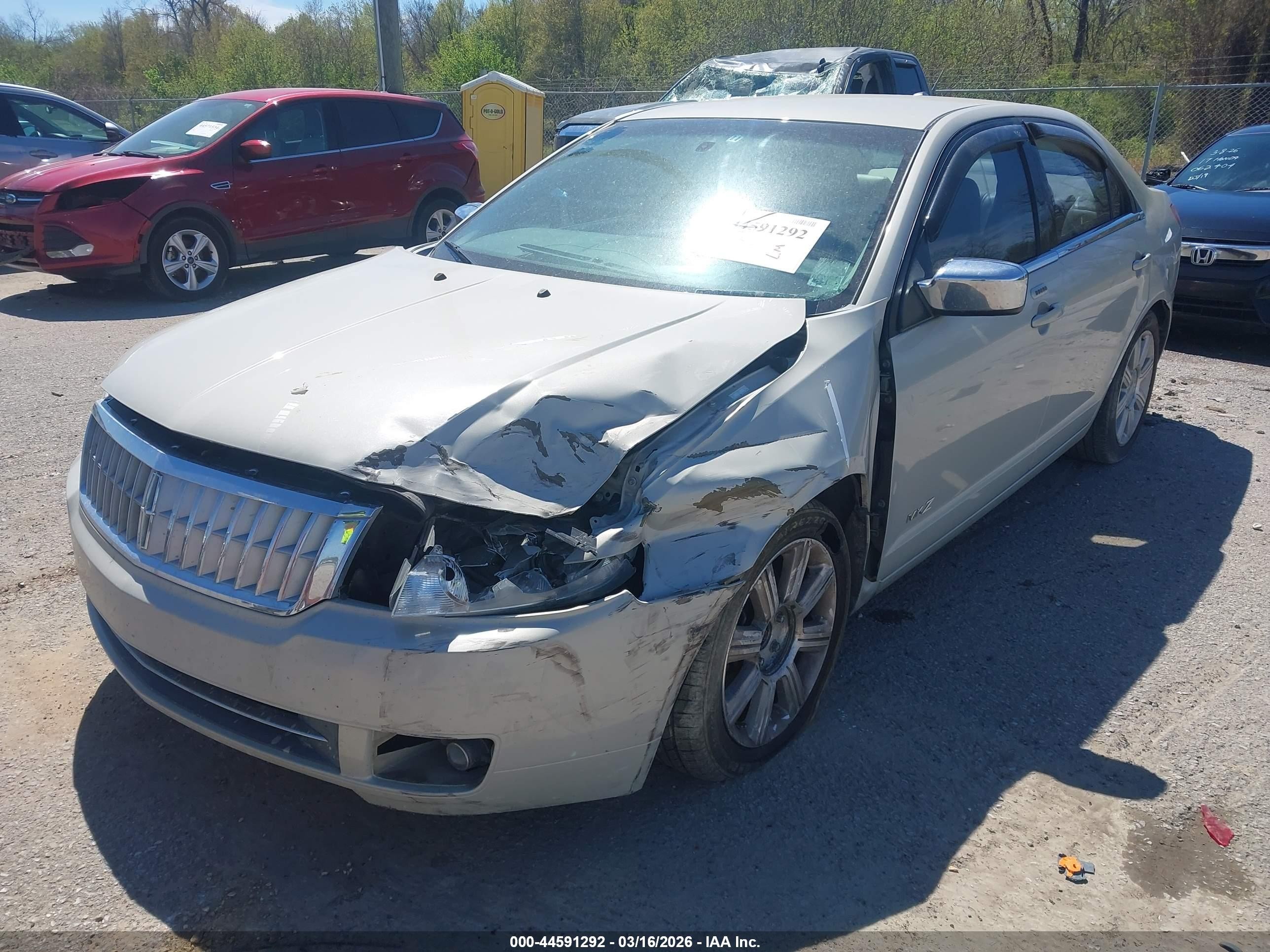 2008 Lincoln Mkz   Beige vin: 3LNHM26T78R651265