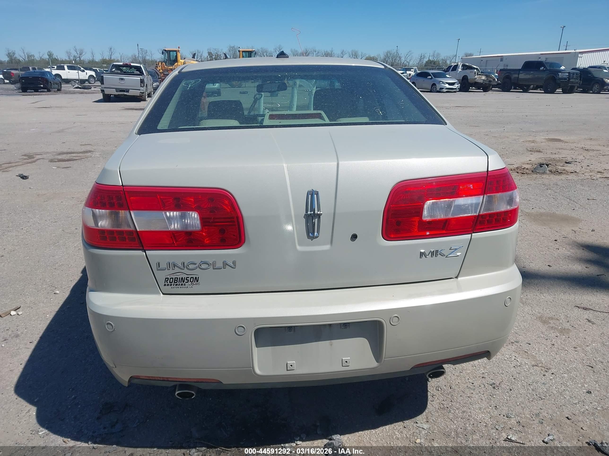 2008 Lincoln Mkz   Beige vin: 3LNHM26T78R651265