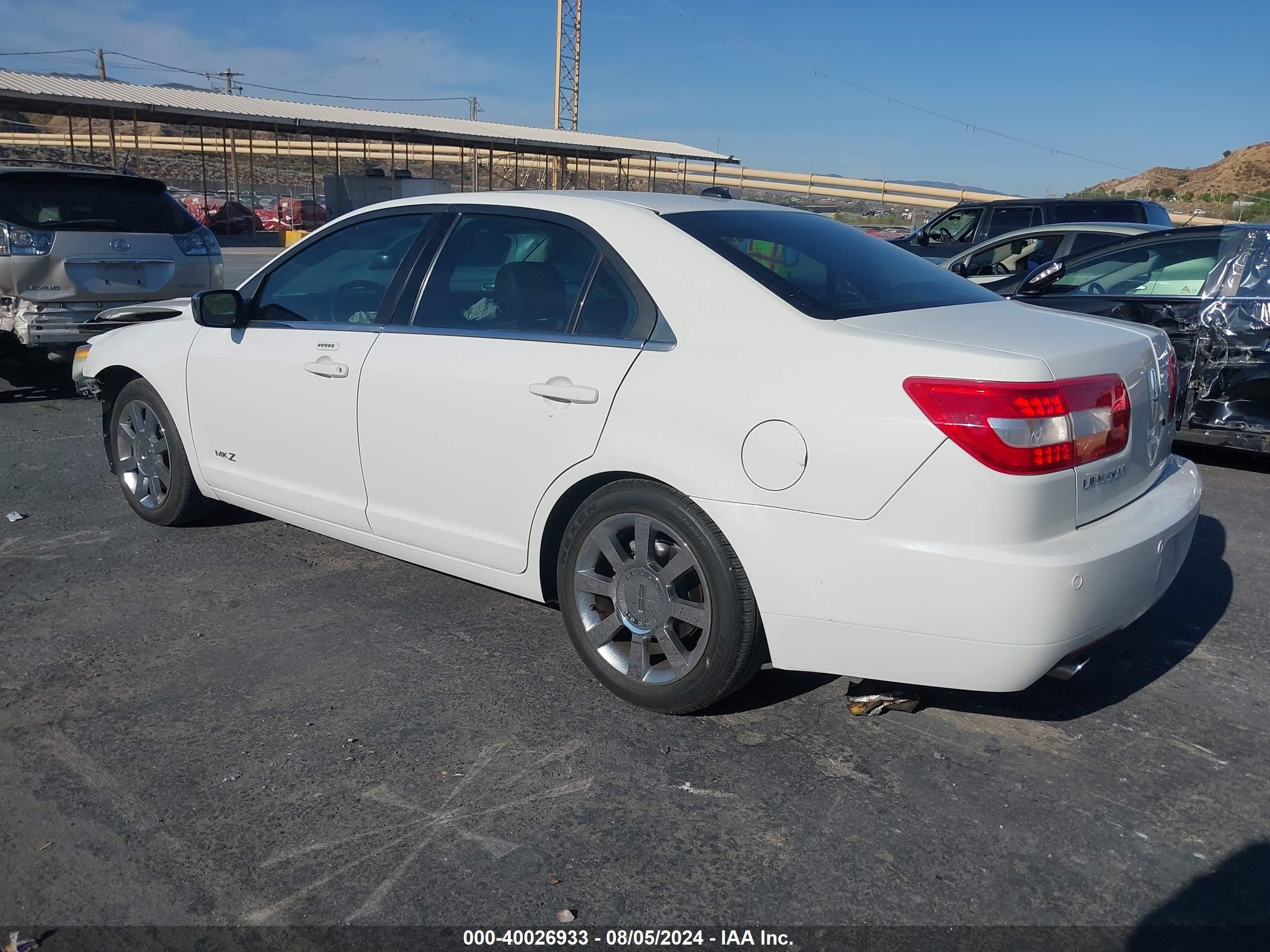2008 Lincoln Mkz White vin: 3LNHM26T78R660256