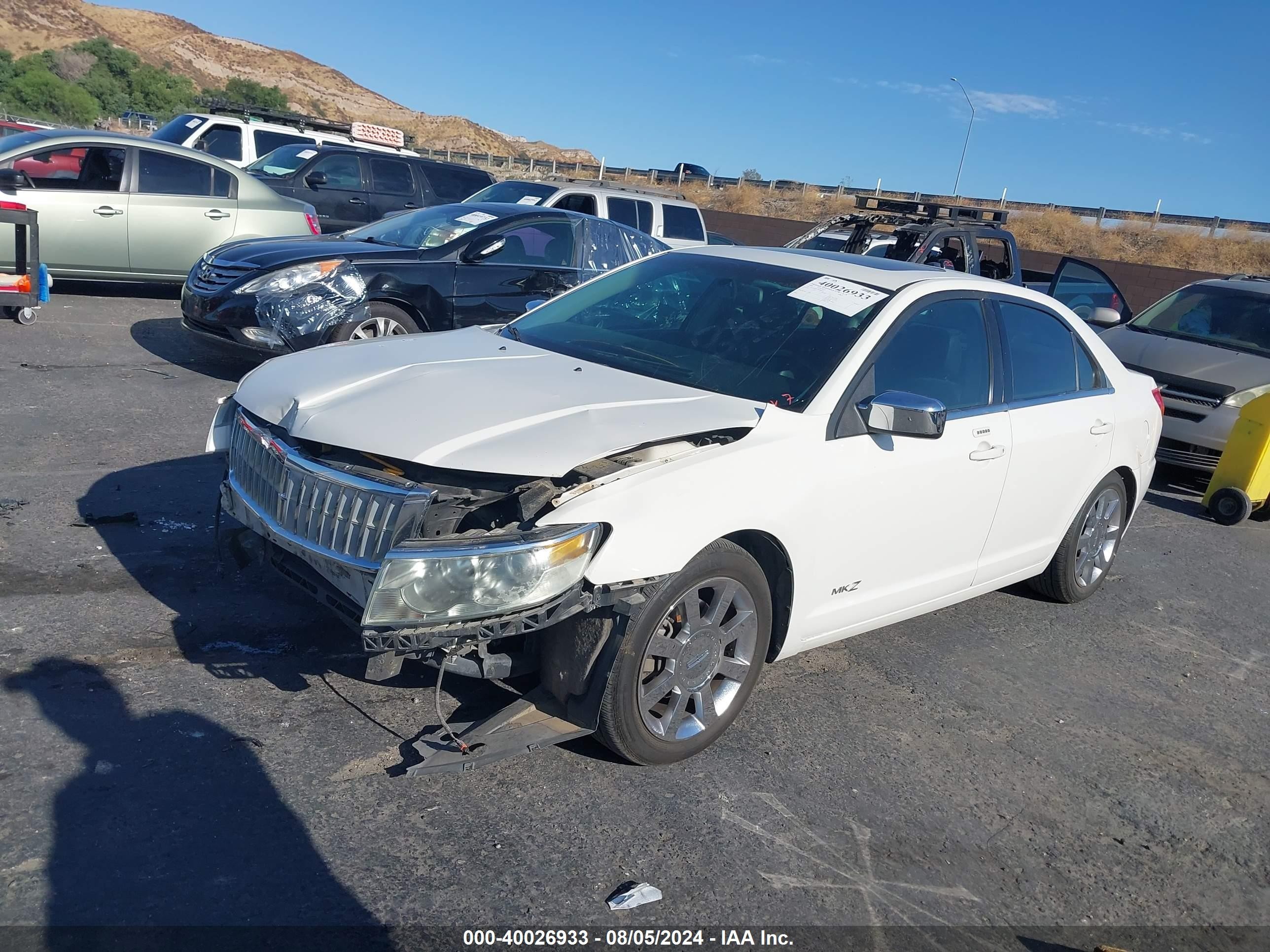 2008 Lincoln Mkz White vin: 3LNHM26T78R660256