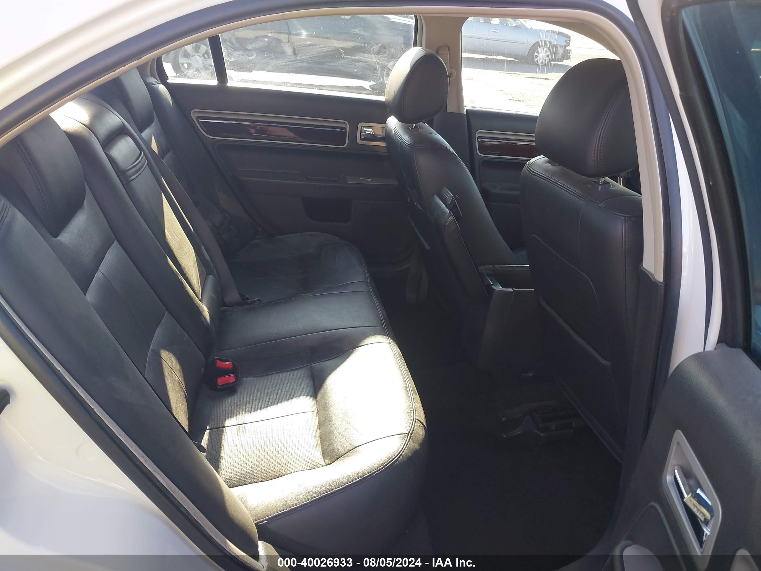 2008 Lincoln Mkz White vin: 3LNHM26T78R660256