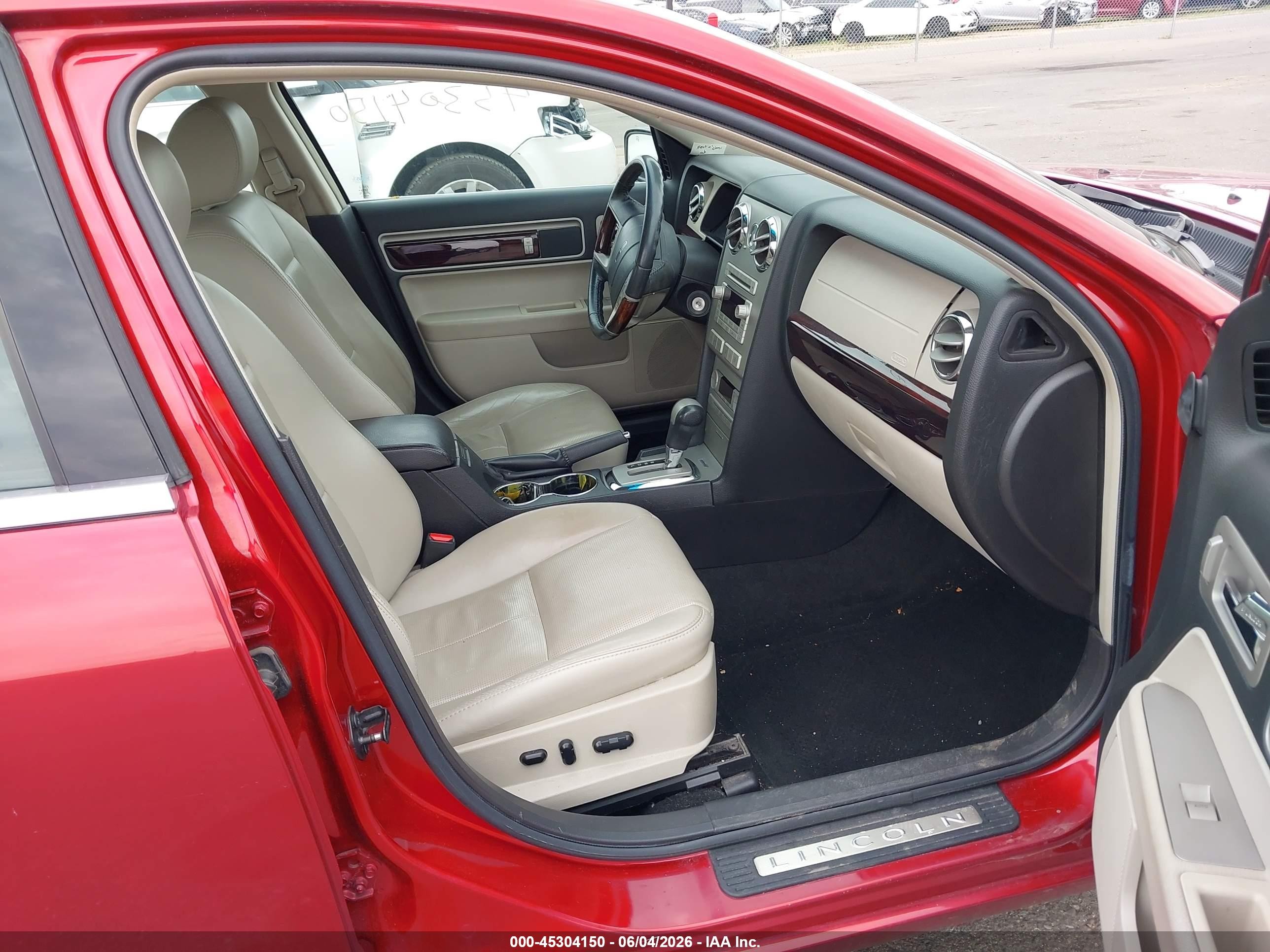 2008 Lincoln Mkz   Red vin: 3LNHM26T78R667854
