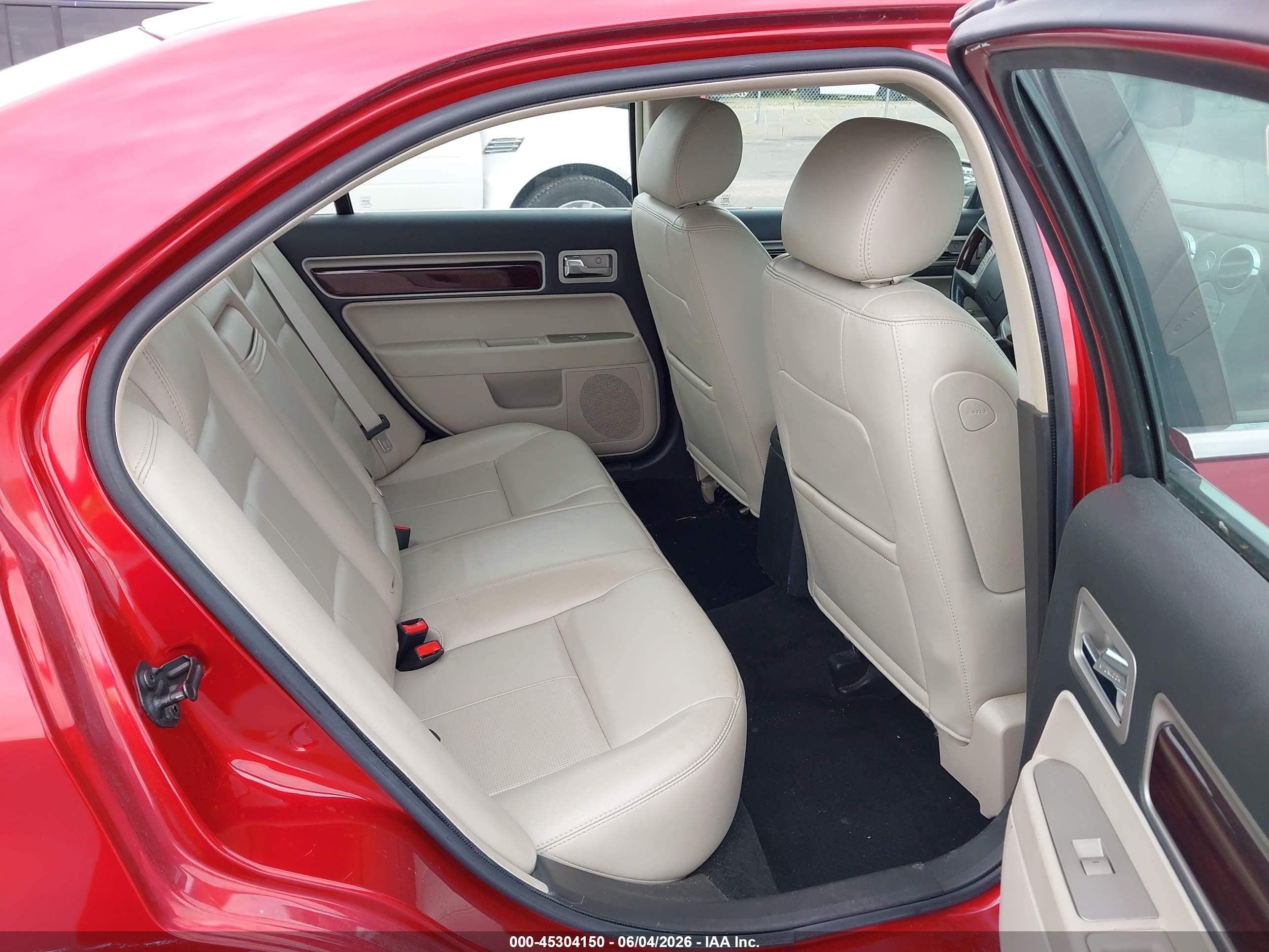 2008 Lincoln Mkz   Red vin: 3LNHM26T78R667854