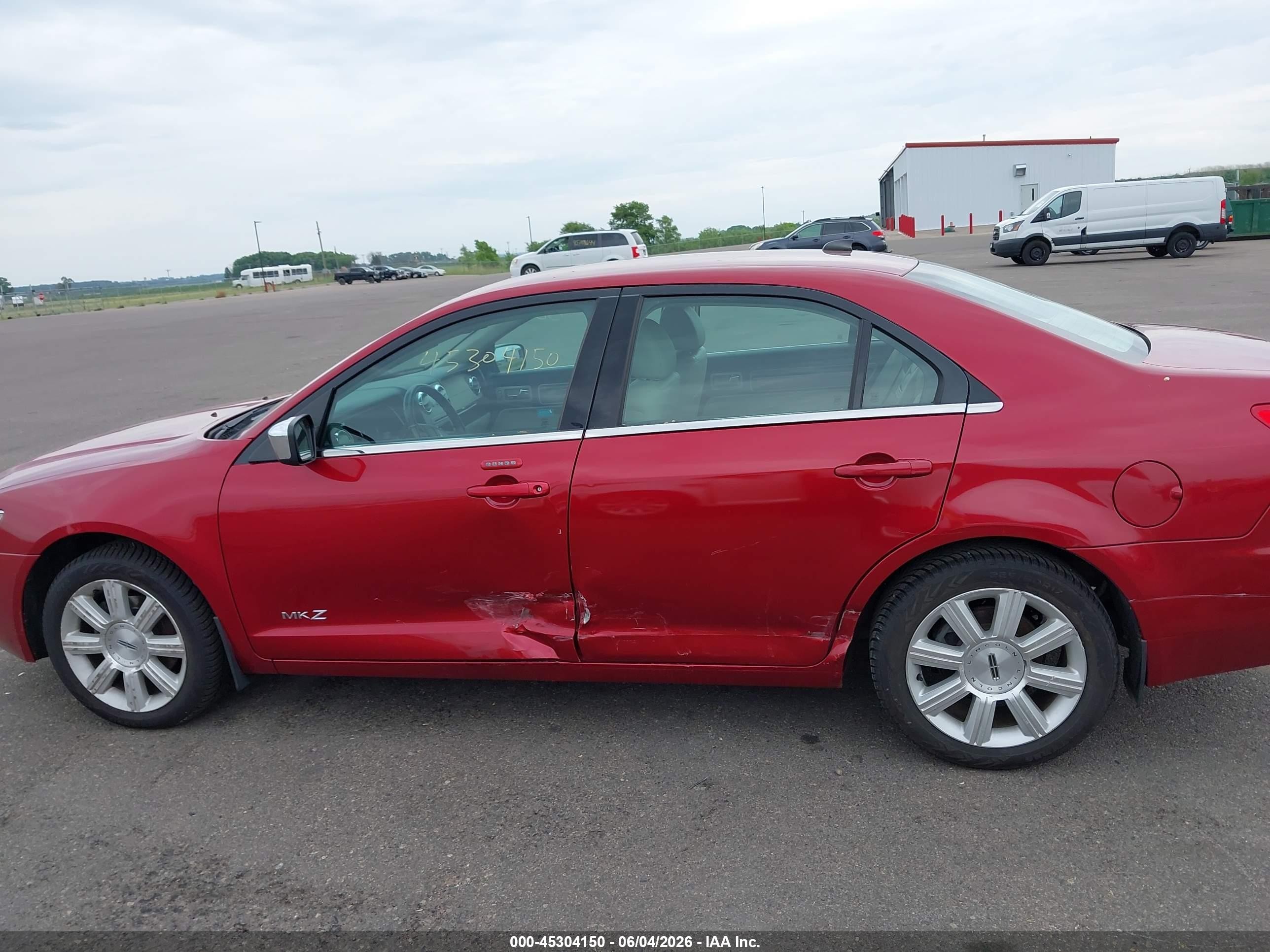 2008 Lincoln Mkz   Red vin: 3LNHM26T78R667854