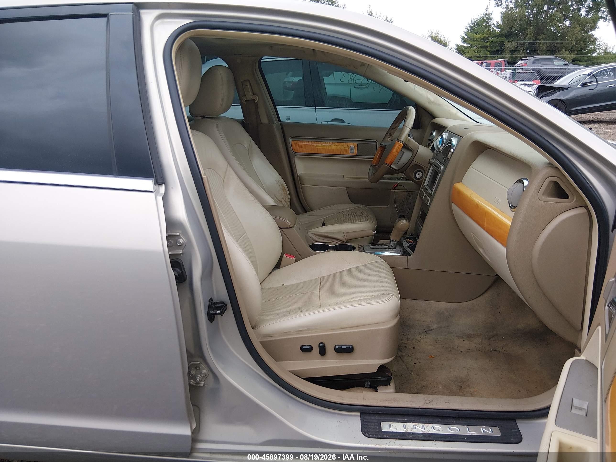 2009 Lincoln Mkz   Champagne vin: 3LNHM26T79R603069