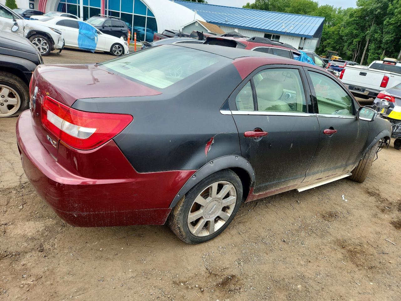 2007 Lincoln Mkz Burgundy vin: 3LNHM26T87R616474