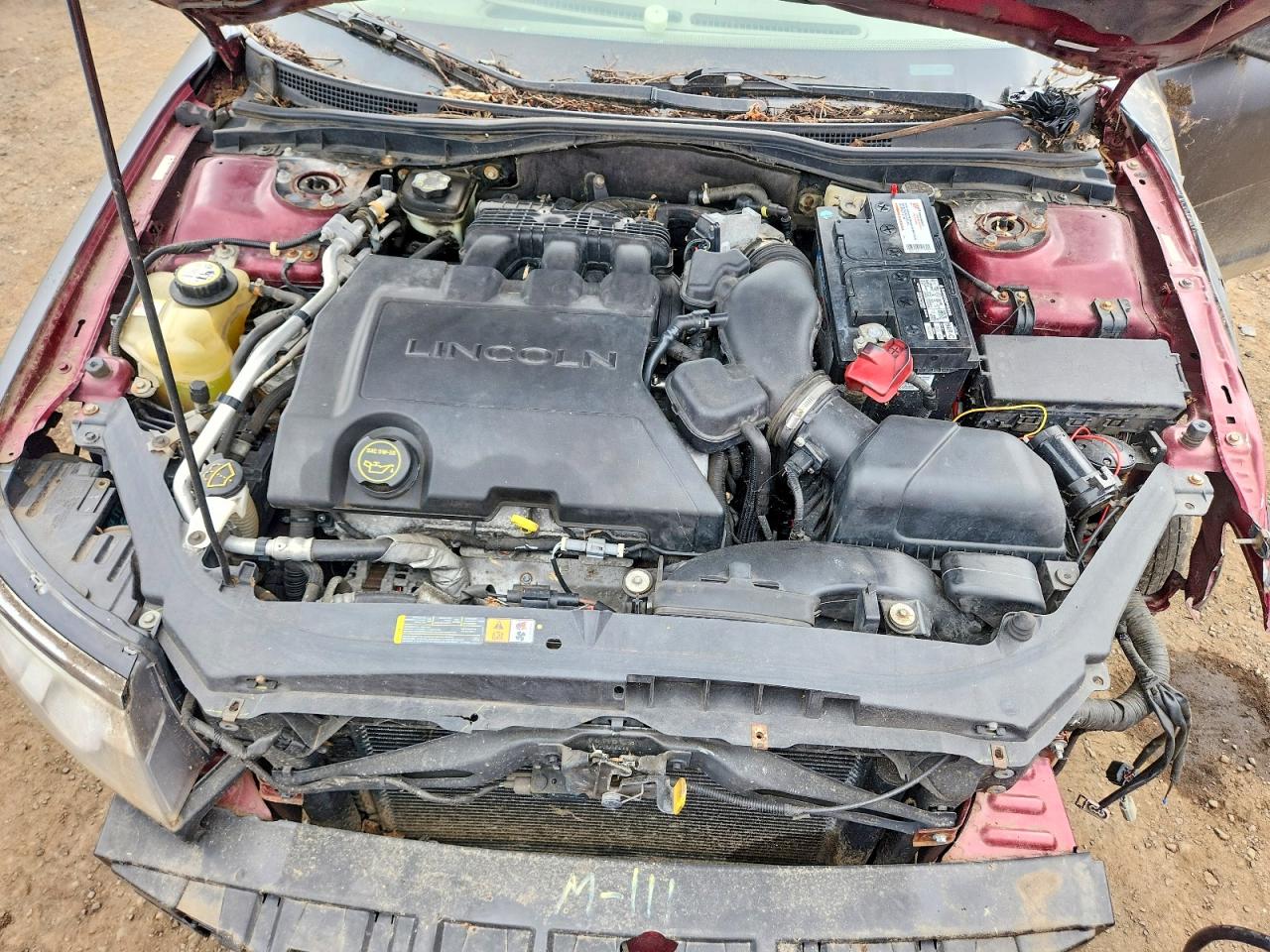 2007 Lincoln Mkz Burgundy vin: 3LNHM26T87R616474