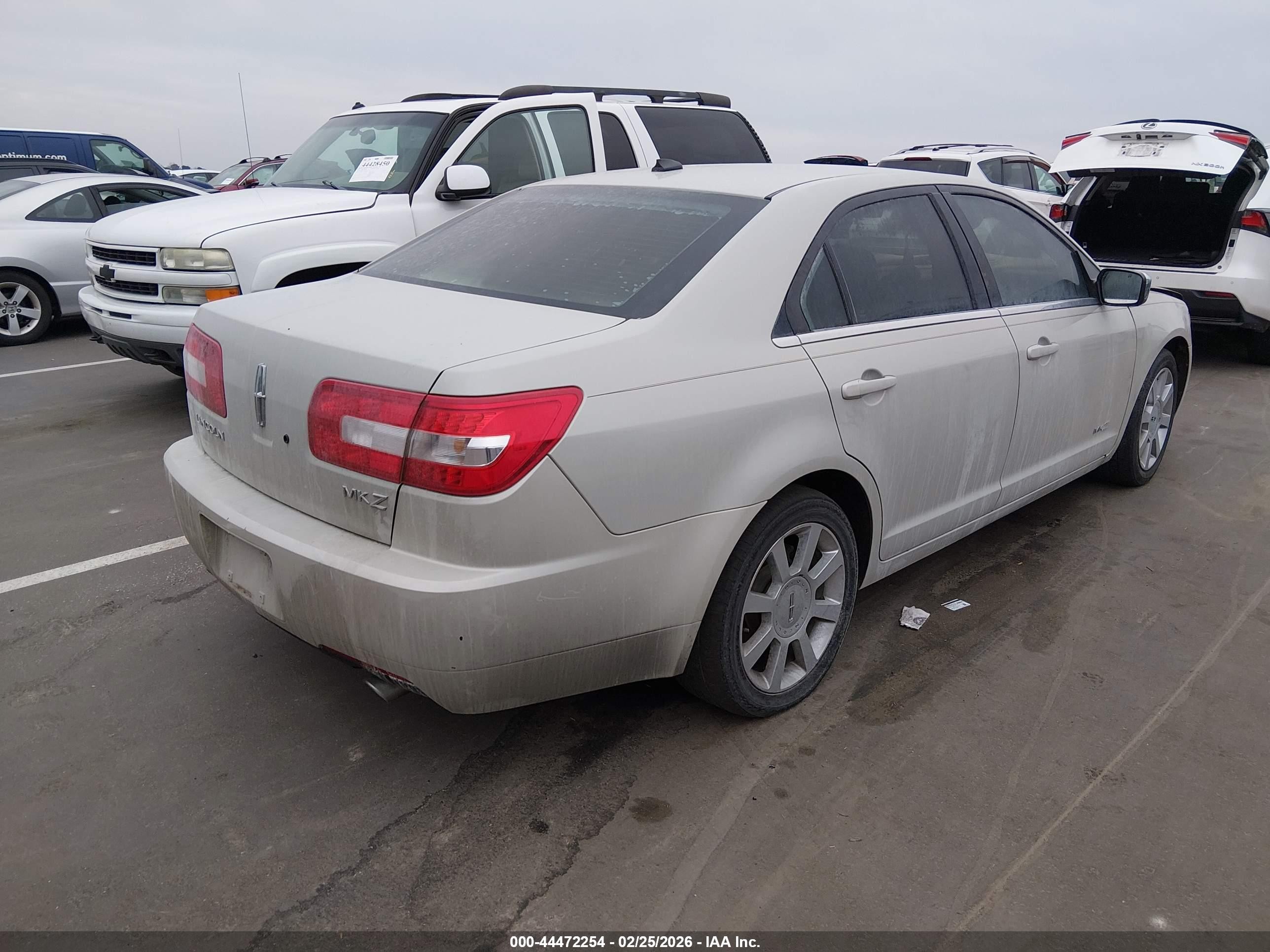 2007 Lincoln Mkz   Tan vin: 3LNHM26T87R630665