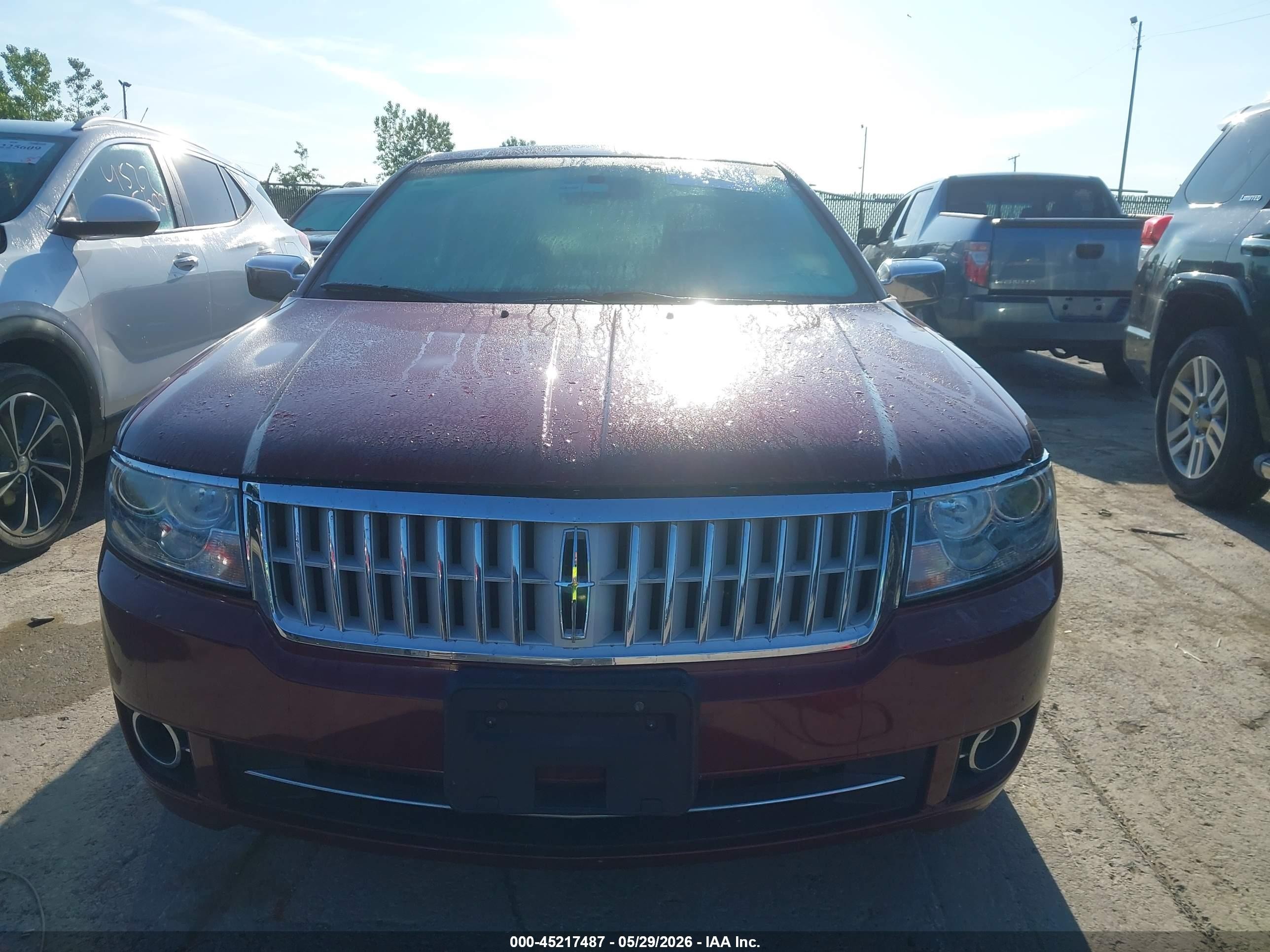 2007 Lincoln Mkz Красный vin: 3LNHM26T87R649717